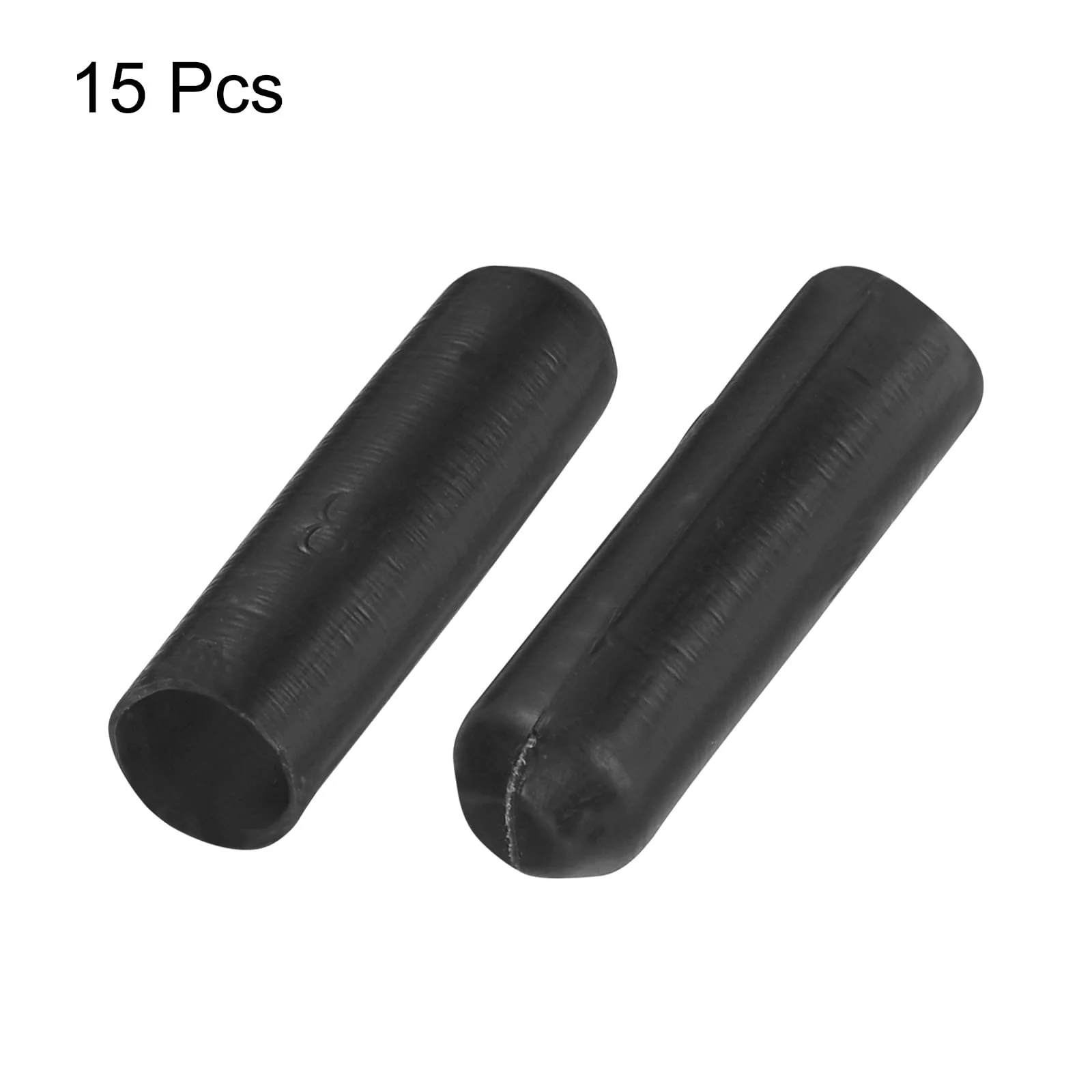 QUARKZMAN Pack of 15 Heat Shrink Caps 10 mm ID x 42 mm L 3:1 Heat Shrink Tube Caps with Seal, Waterproof Tape for Electrical Cables, Black 10mm x 42mm - Image 3