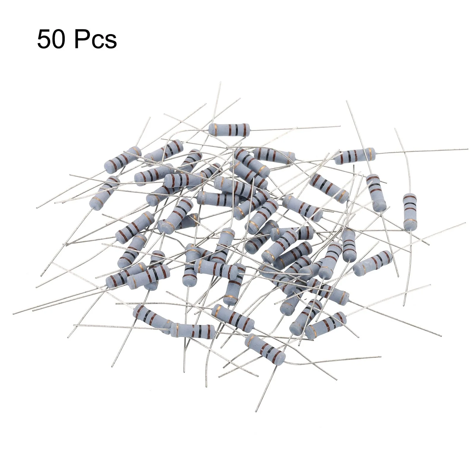 QUARKZMAN Pack of 50 Carbon Film Resistors 100 ohm 1 W 5% Metal Layer Resistor for Industrial Electrical Electronics Craft Projects 100ohm - Image 3