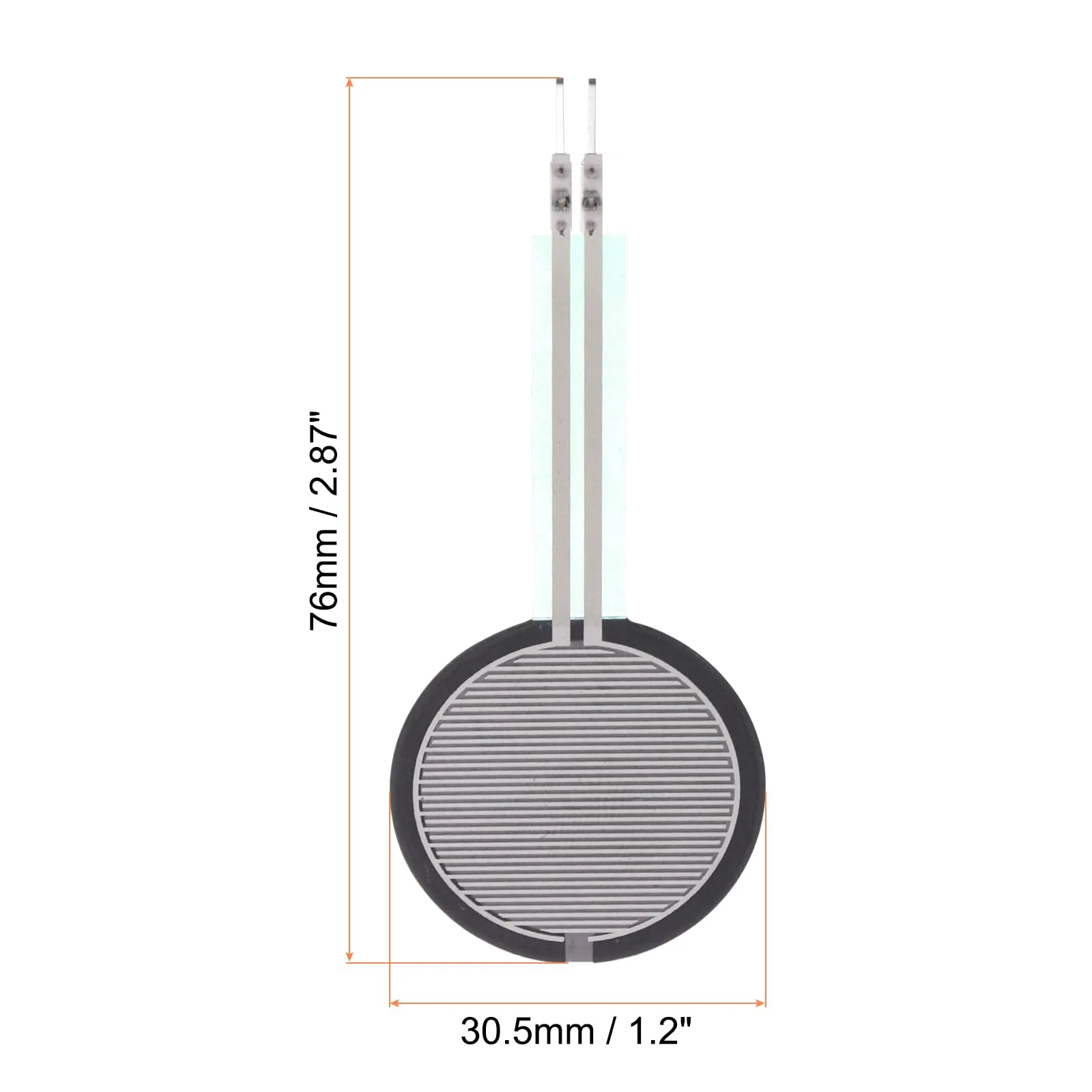 QUARKZMAN Thin Film Pressure Sensor, FSR-410B 10g-10kg Force Sensors, Stress Test Sensor Pad for Smart Home, Instruments, 1 Pack - Image 2