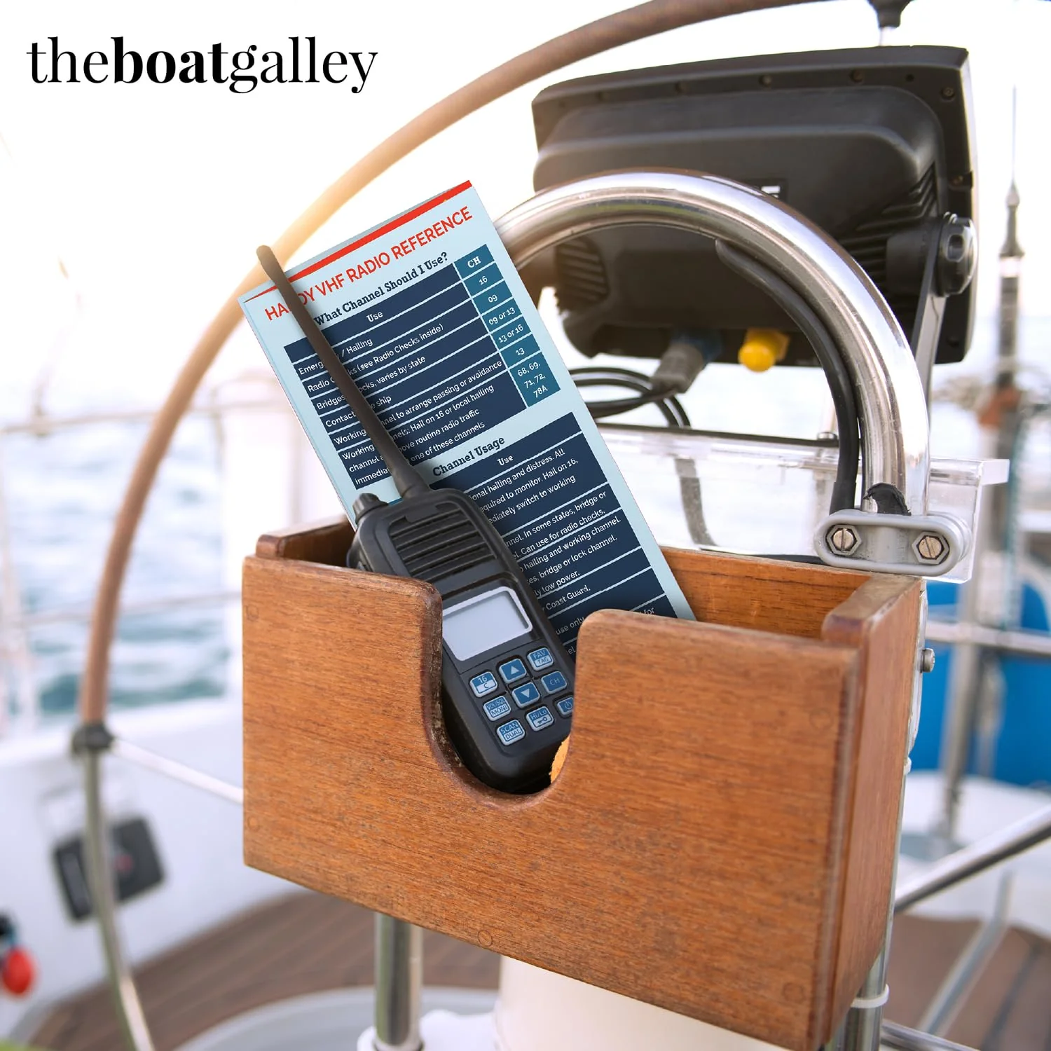 Quick Guide for VHF Radio Marine - Handy Boating Must Haves | Boating Accessory Reference for Improved Safety | Ideal Sailing Gifts | Informative, Concise and Long-Lasting | The Boat Galley - Image 2