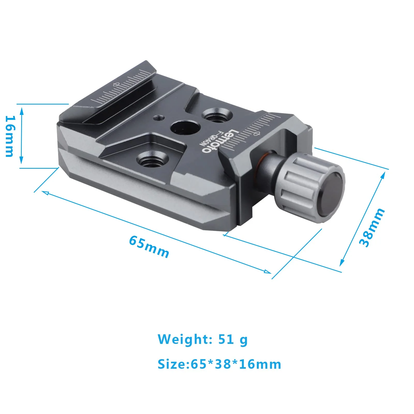 Quick Release Clamp,QR Base,Camera Mounts Clamps for Arca-Swiss Standard Compatible with DJI Ronin S 2/3/3-pro/c2 Gimbal for Zhiyun Crane Series and Camera Tripod - Image 4