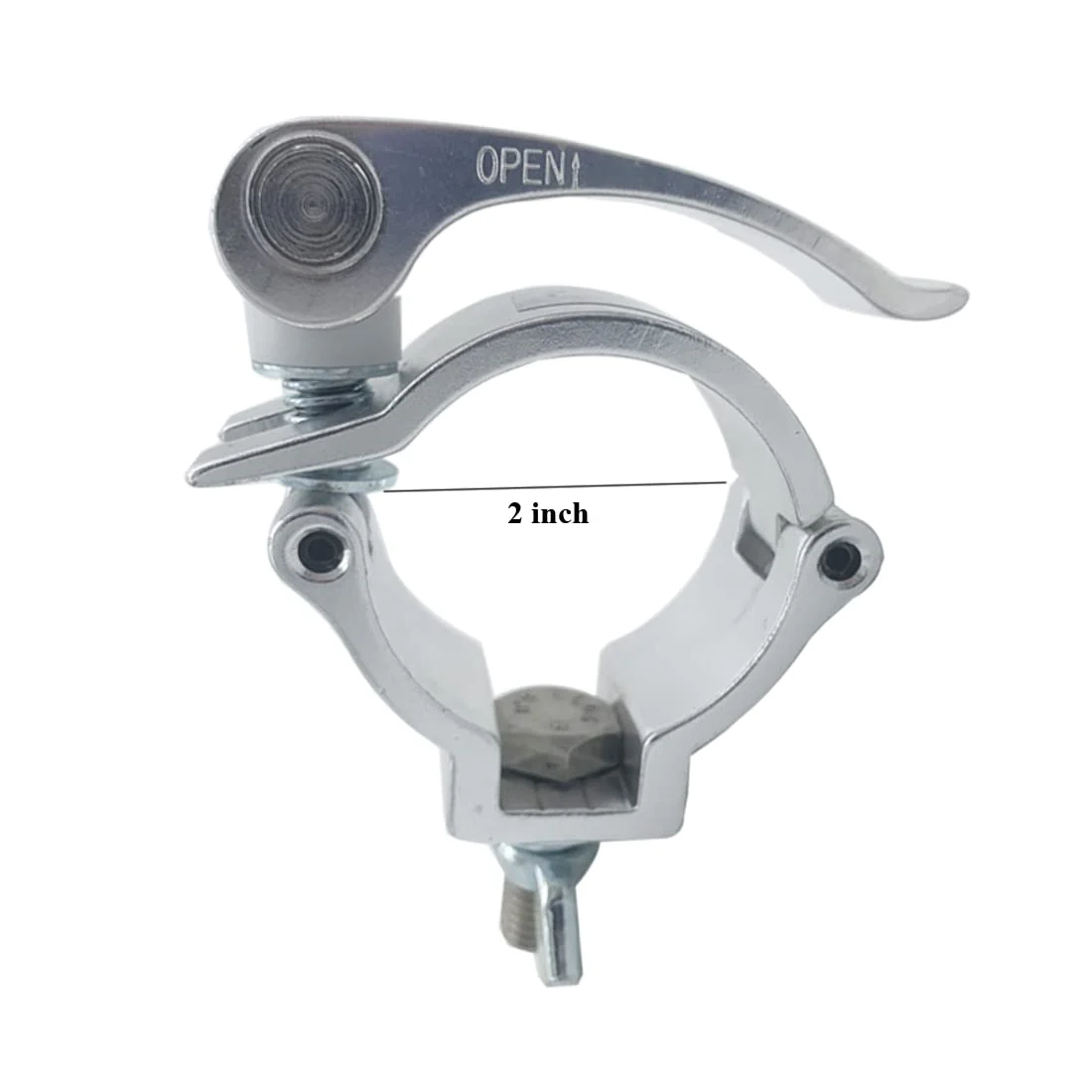 Quick Release Stage Light Clamps,Heavy Duty Aluminum Alloy Mount Silver Lighting Clamps with TUV Certified, Fit 2 inch OD Truss Pipe - Image 7