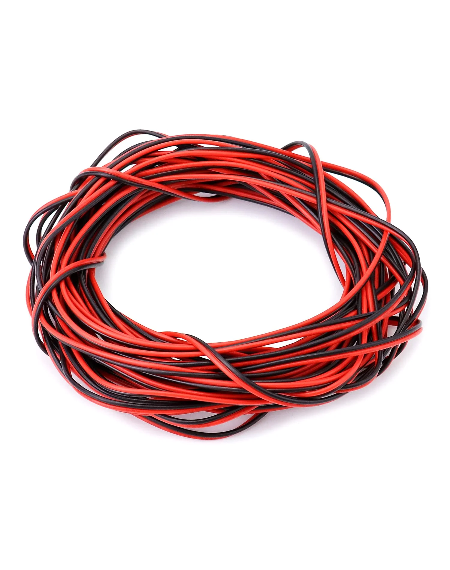 QWORK® 10 Meters 22AWG Electric Wire, 2 Core Black/Red Electric Wire, Extension Cable, for LED Strip and Electronic Wiring 10m - Image 7