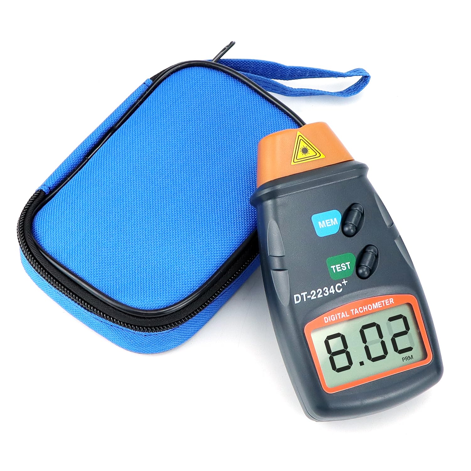 QWORK® Digital Tachometer, Non-Contact Laser Photo Tachometer, Large LCD Display, Batteries Not Included - Image 2