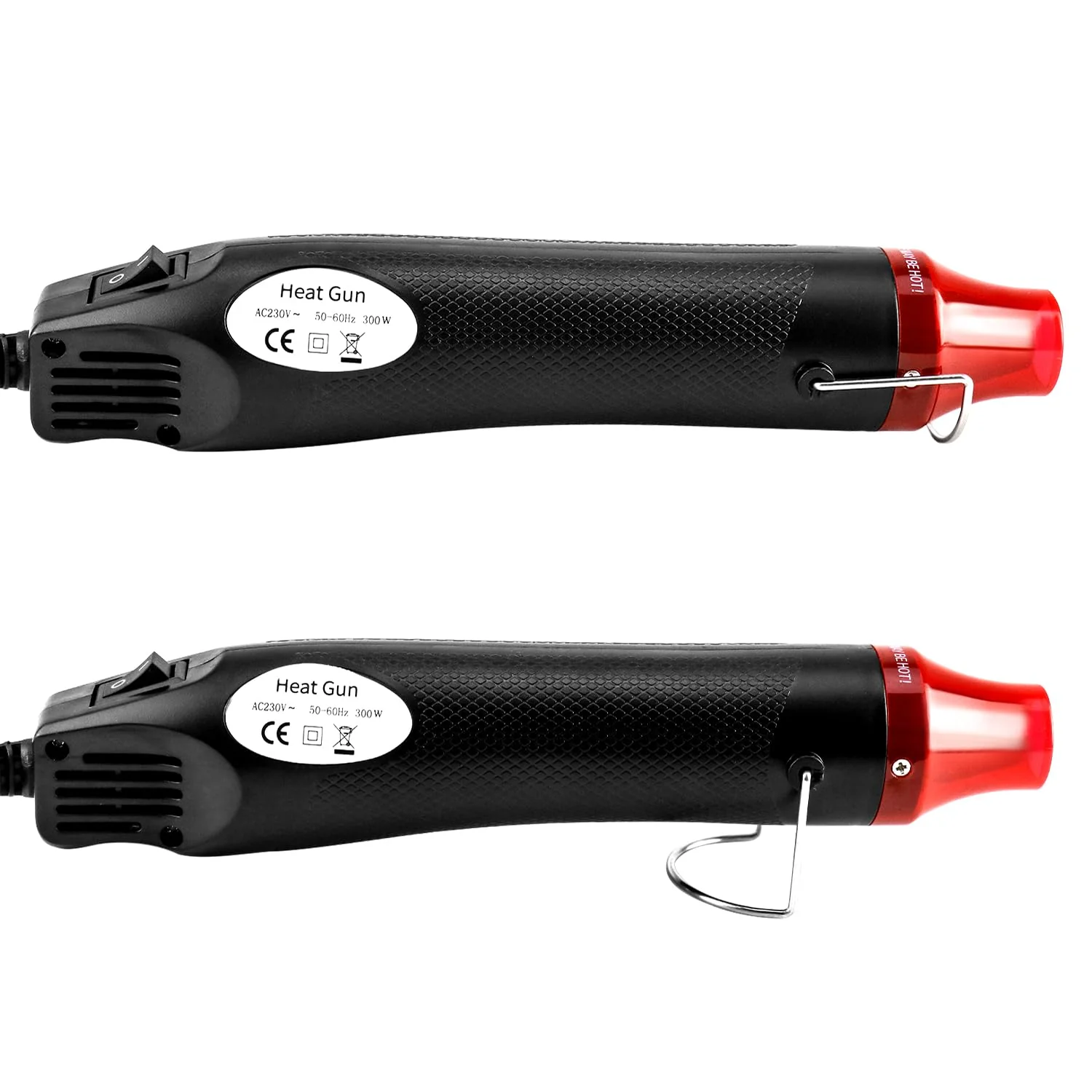 QWORK® Mini Heat Gun 220 V 300 W Handheld Hot Air Blower for Heat Shrink Tubing, Embossing, Drying Paint, Paper - Image 2