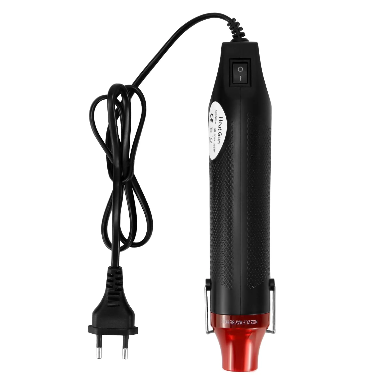 QWORK® Mini Heat Gun 220 V 300 W Handheld Hot Air Blower for Heat Shrink Tubing, Embossing, Drying Paint, Paper - Image 7
