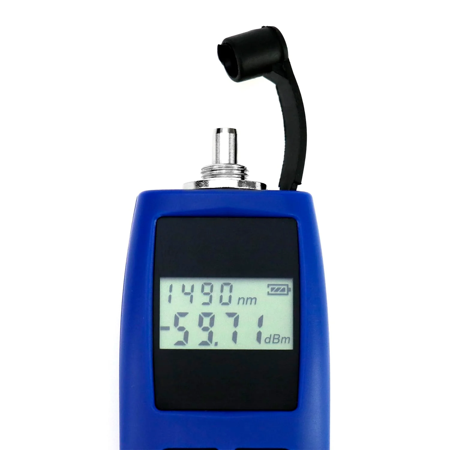 QWORK 2 Pack Optical Power Meter, -70~+10 dBm, with Universal 2.5mm Interface, Fiber Light Meter for Testing 6 Calibration wavelengths,Blue - Image 8