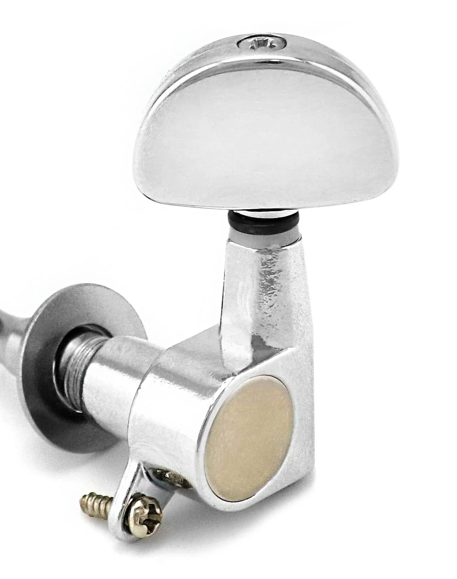 QWORK 3L3R Guitar Tuning Pegs, 12 PCS Knob Tuning Key, Guitar Machine Heads, for Electric or Acoustic Guitars, Electroplated Silver - Image 5