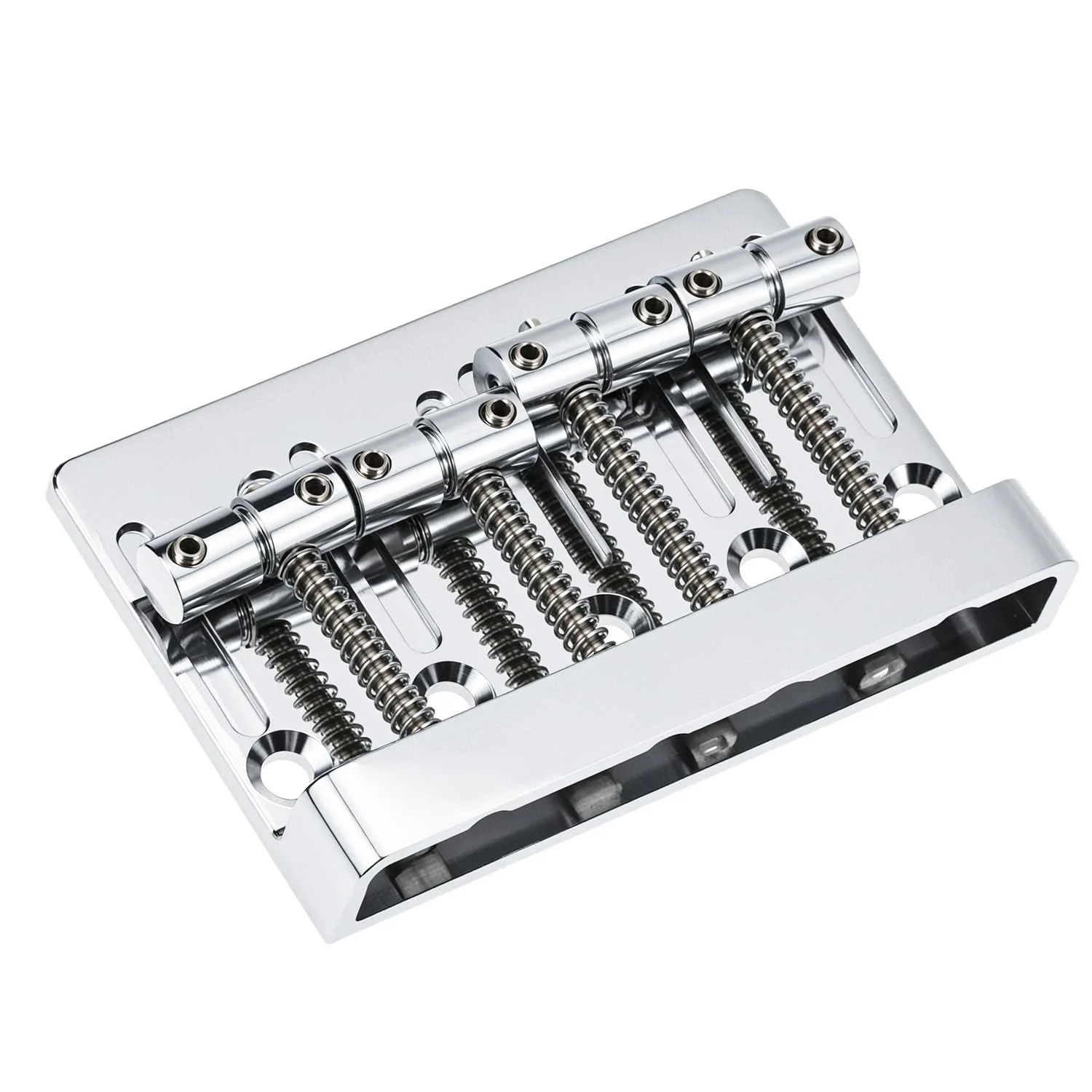 QWORK Bass Bridge Guitar Bridge for 4-String Bass - Compatible with Fender Precision & Jazz Basses, 19mm String Spacing, Adjustable Height & Intonation - Image 5