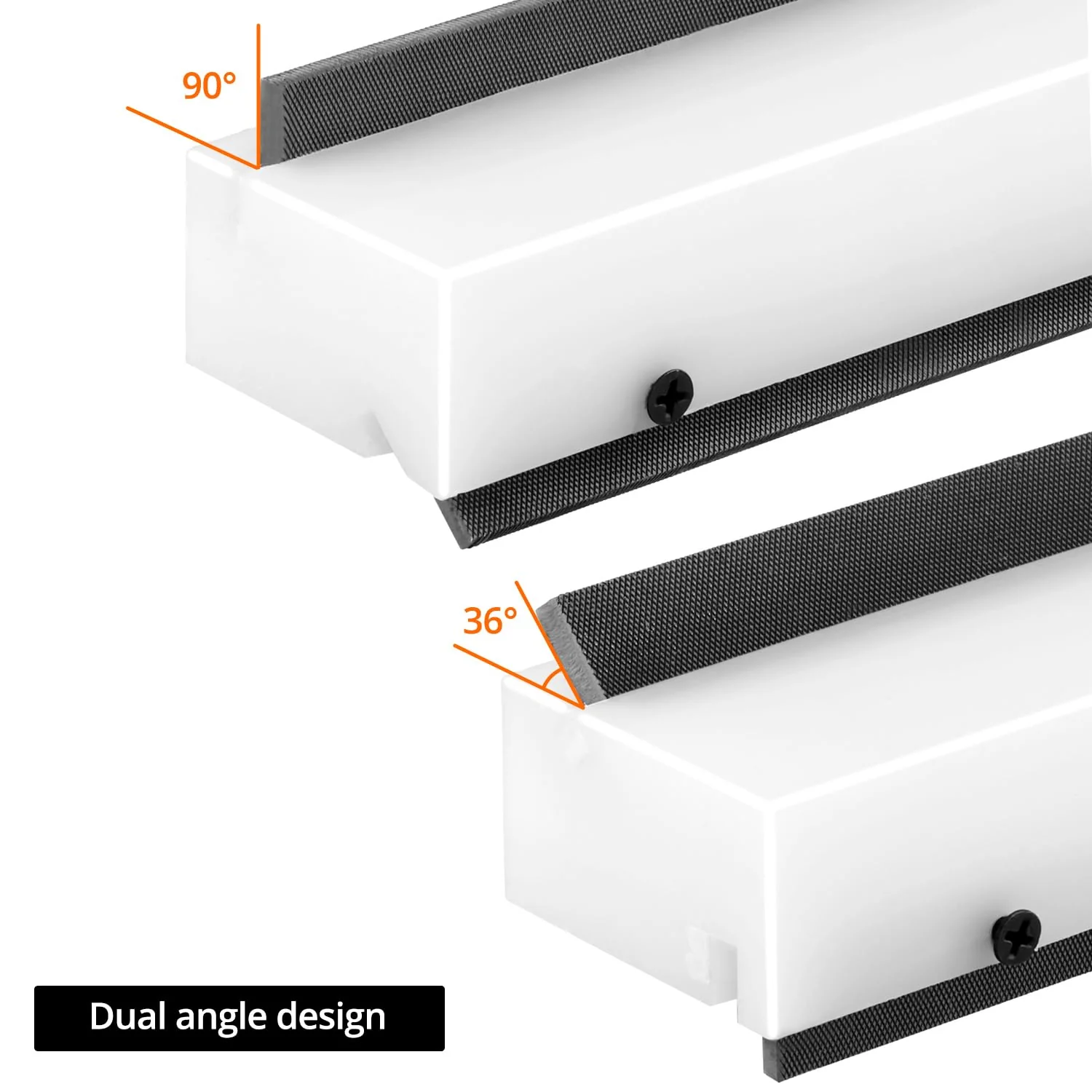 QWORK Fret Beveling File, Dual Angle Luthier Tool for Guitar, Bass, Banjo, Low Friction Material, 7 Inches, for Professional and Home Use - Image 4