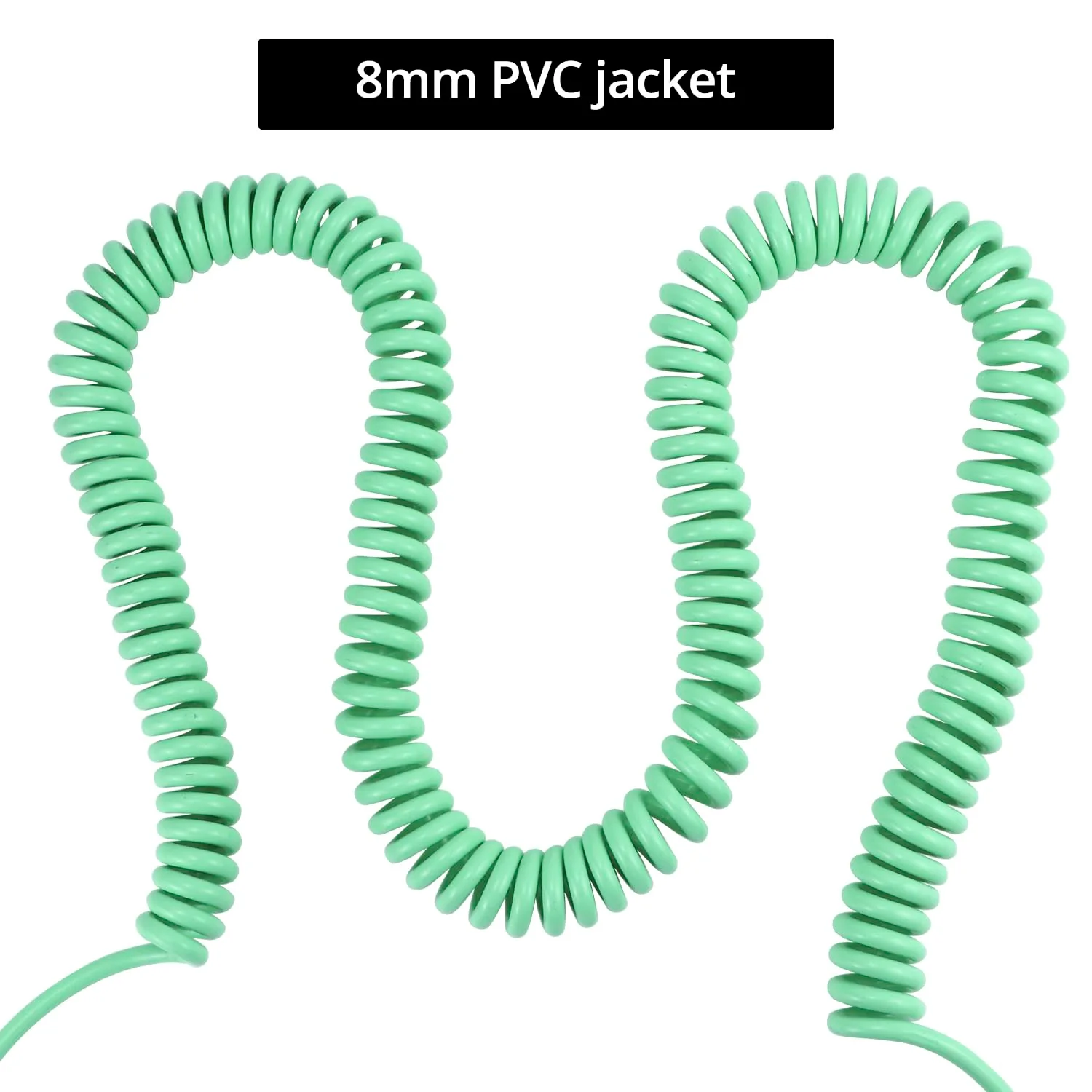 QWORK Guitar Cable, 30ft Coiled Instrument Cable for Guitar/Bass, Green - Image 5