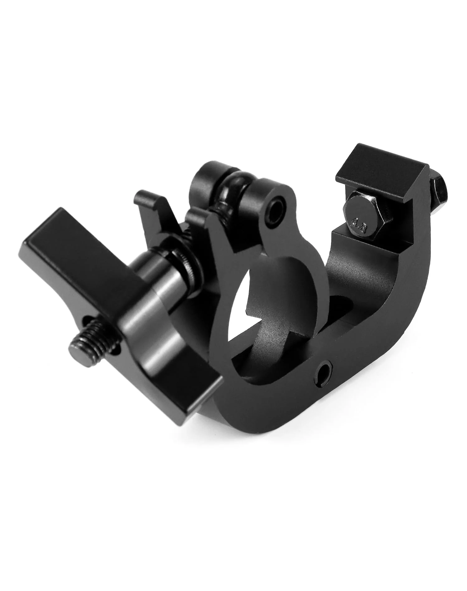 QWORK Heavy Duty Truss Clamp Stage Light Trigger Clamp, 10 Pack 330 lb. Aluminum Fixture, DJ Light Clips Fits 1.89-2.0 in. Trusses, for Par Light Moving Head Beam Stage Light, Black - Image 8