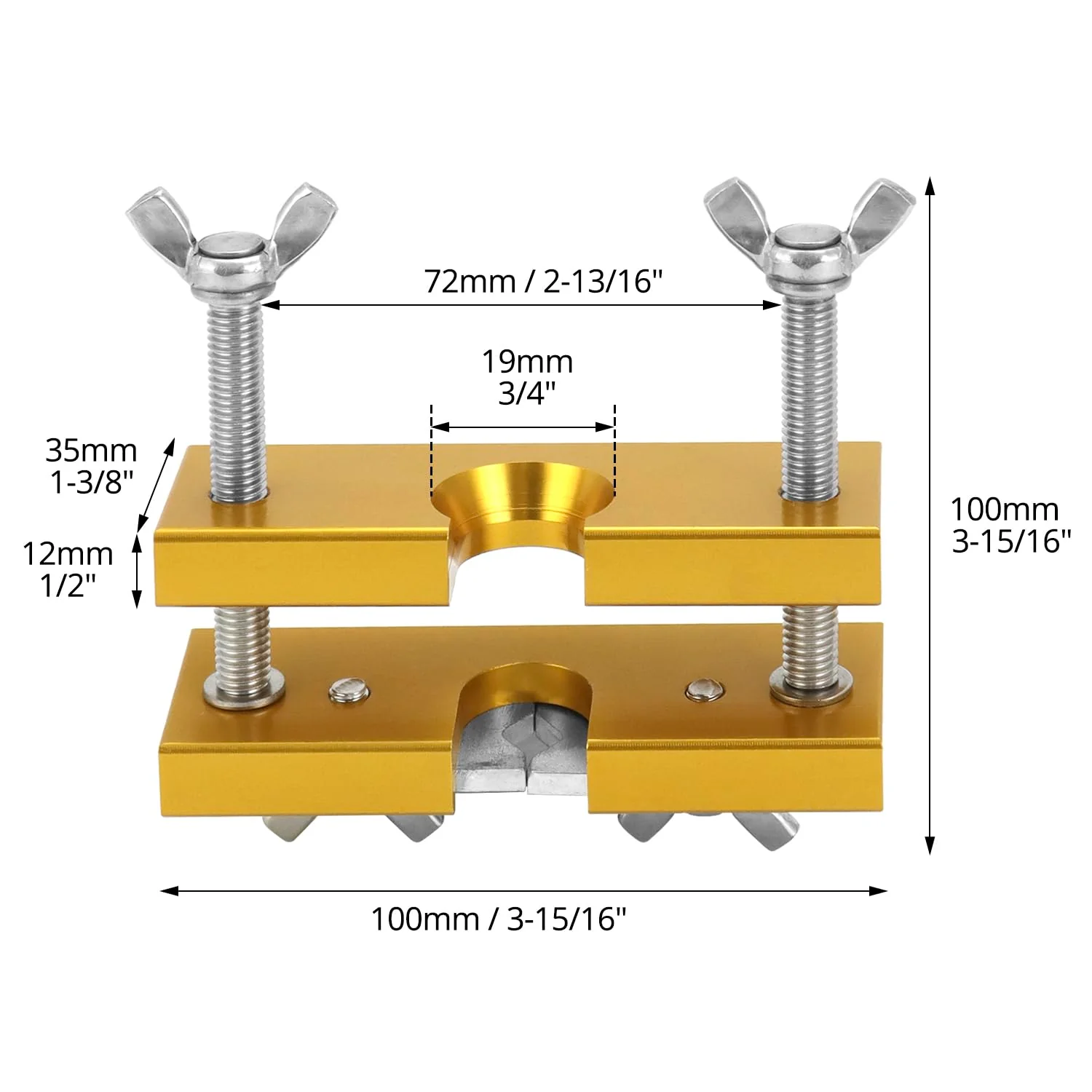 QWORK Trumpet Mouthpiece Remover Puller Tool for Brass-Wind Instrument, Gold - Image 6