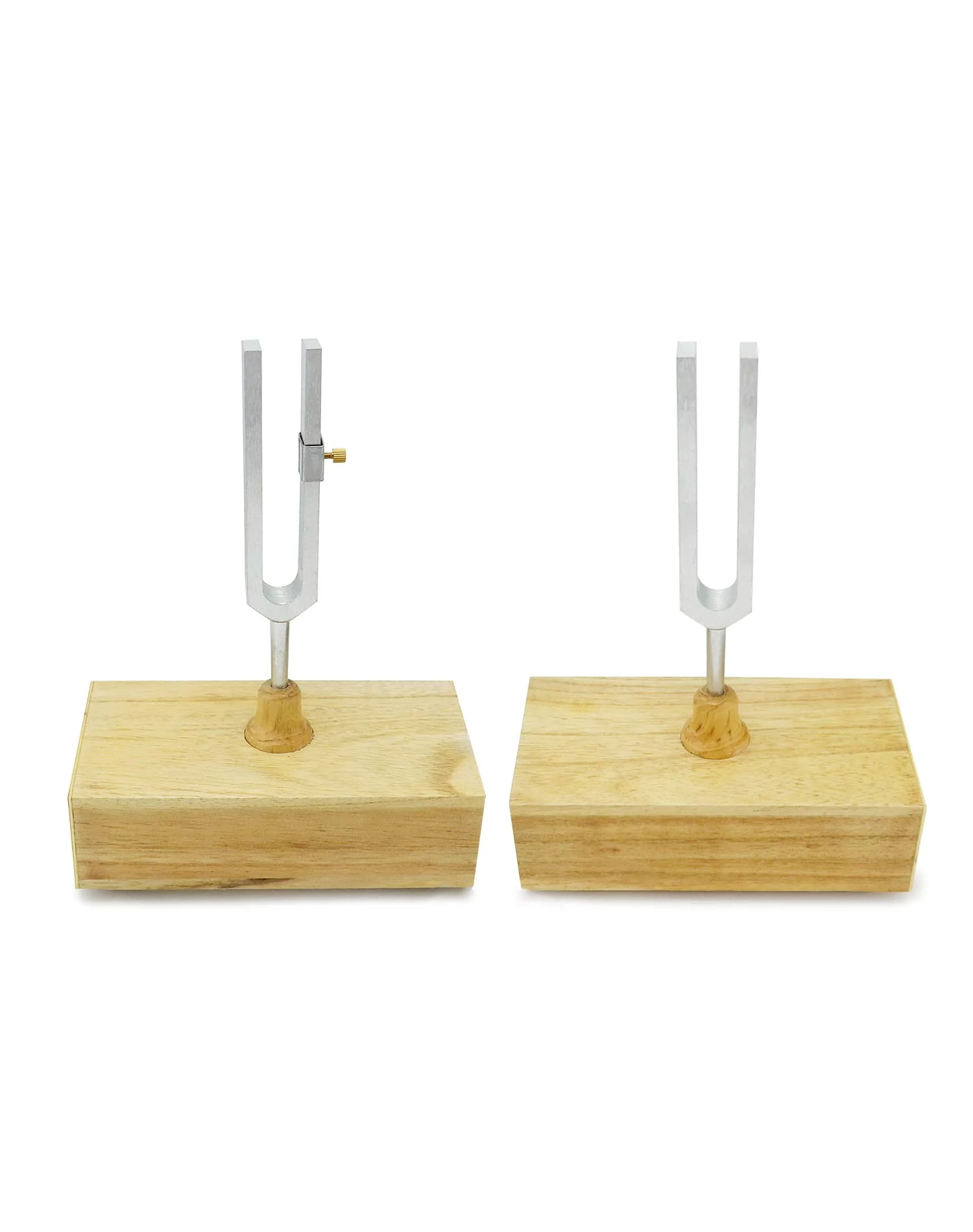 QWORK Tuning Fork 440HZ Virbration, Steel Singing Tone Tuning Set with Silicone Hammer and Wooden Voice Box for Sound Therapy, Yoga, Meditation and Relaxation, Healing Chakra, 2 Pack - Image 7