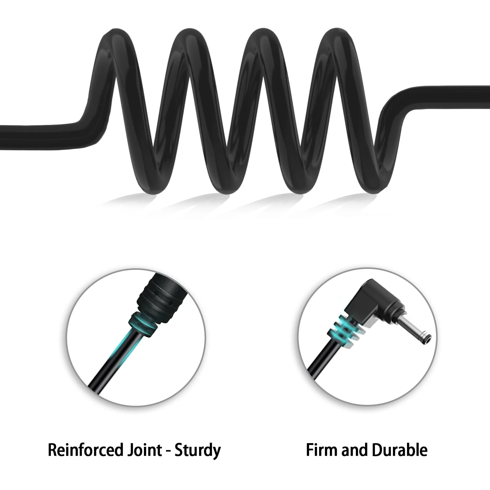 Radar Detector Power Cord Mirror Plug Wire Compatible with Uniden Escort Valentine One Cobra Whistler,with Inline Fuse Holder,Rearview Mirror Plug Elastic Cable.(DC 3.5-Set of 3) DC 3.5 - Image 2