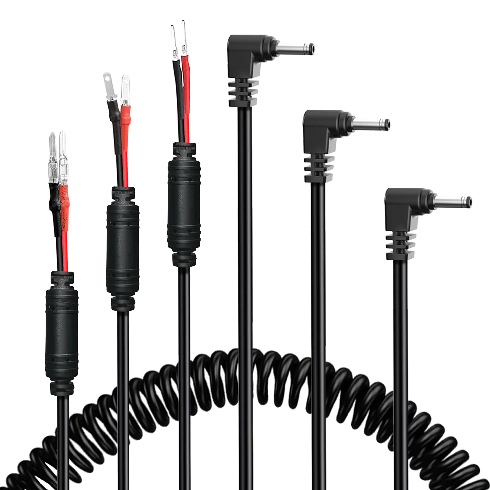 Radar Detector Power Cord Mirror Plug Wire Compatible with Uniden Escort Valentine One Cobra Whistler,with Inline Fuse Holder,Rearview Mirror Plug Elastic Cable.(DC 3.5-Set of 3) DC 3.5 - Image 5