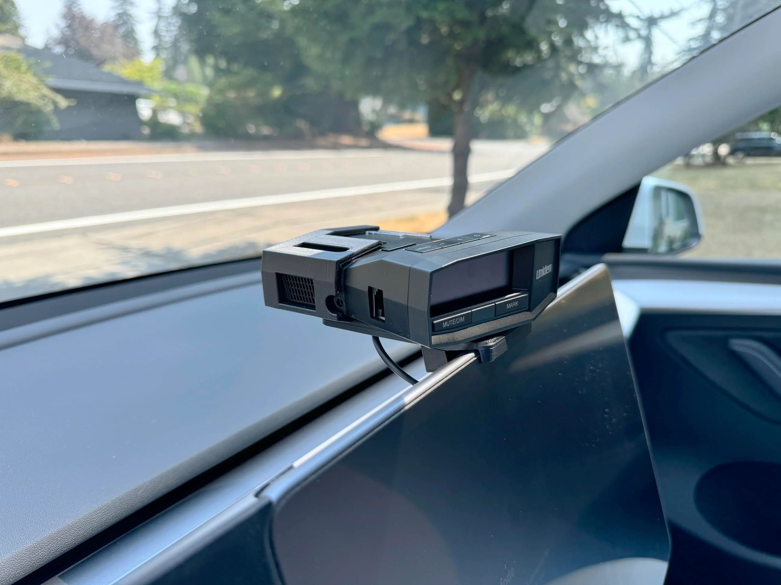 Radar Holder for Uniden R8 Compatible with Tesla Vehicles - Black - Image 2