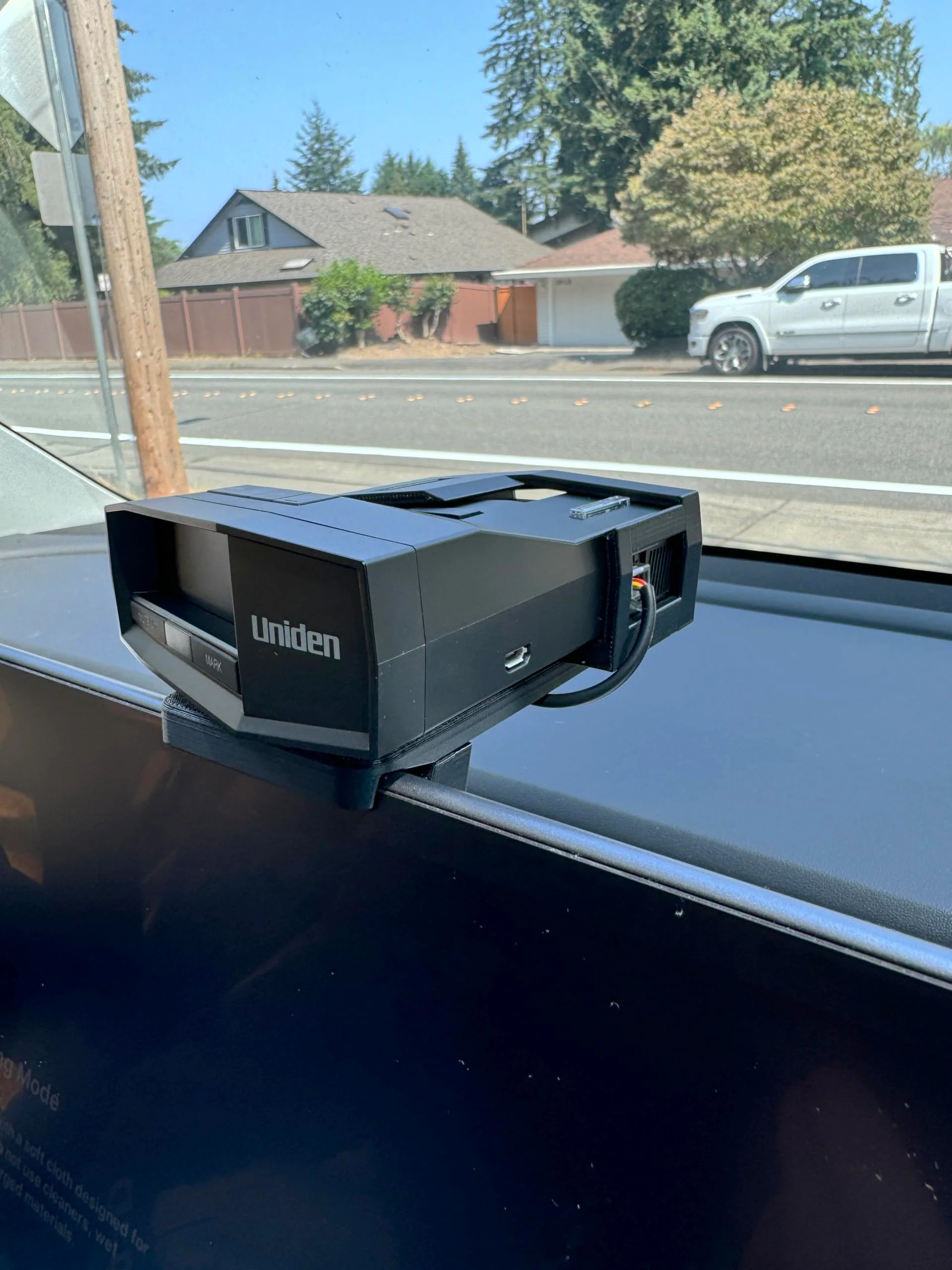 Radar Holder for Uniden R8 Compatible with Tesla Vehicles - Black - Image 9