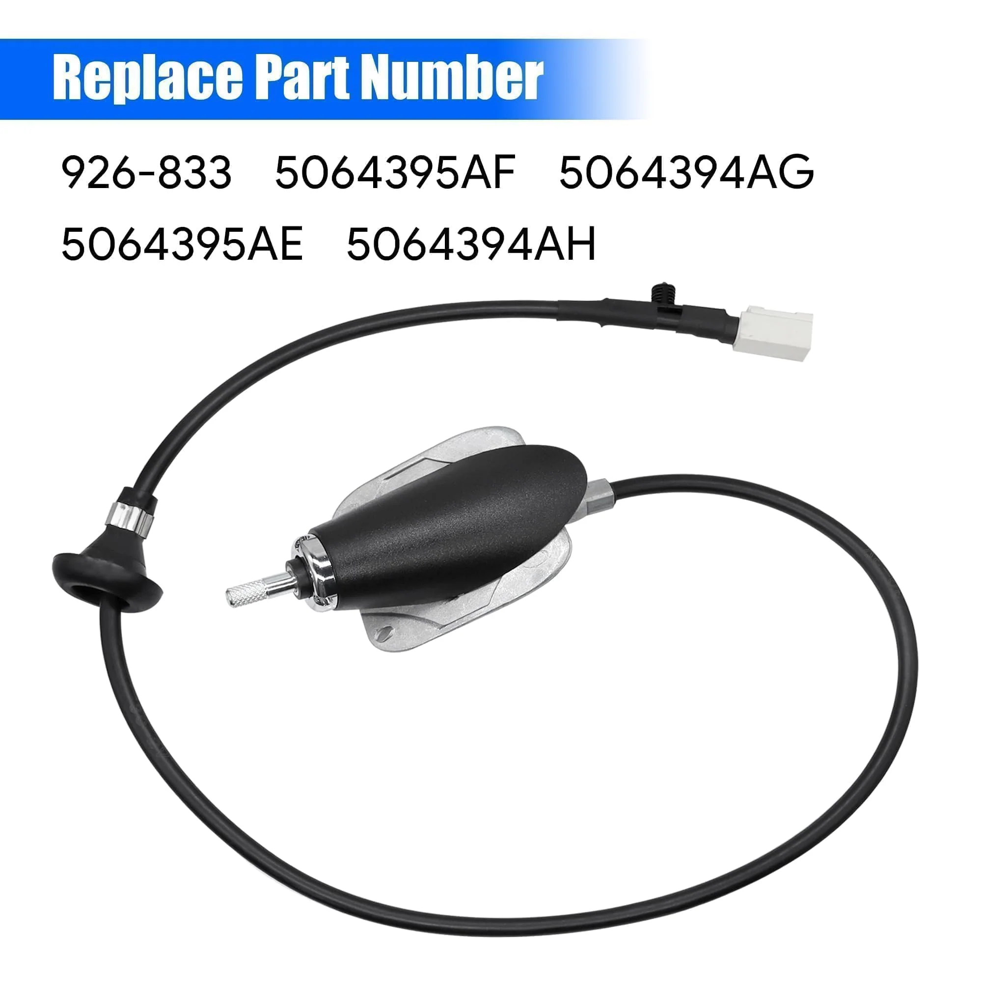 Radio Antenna Base Assembly Cable with Adapter Cover Compatible with Dodge Ram 1500 2500 3500 4500 5500 2009-2021 Replace ‎5064394AG 5064395AE 5064394AH - Image 2
