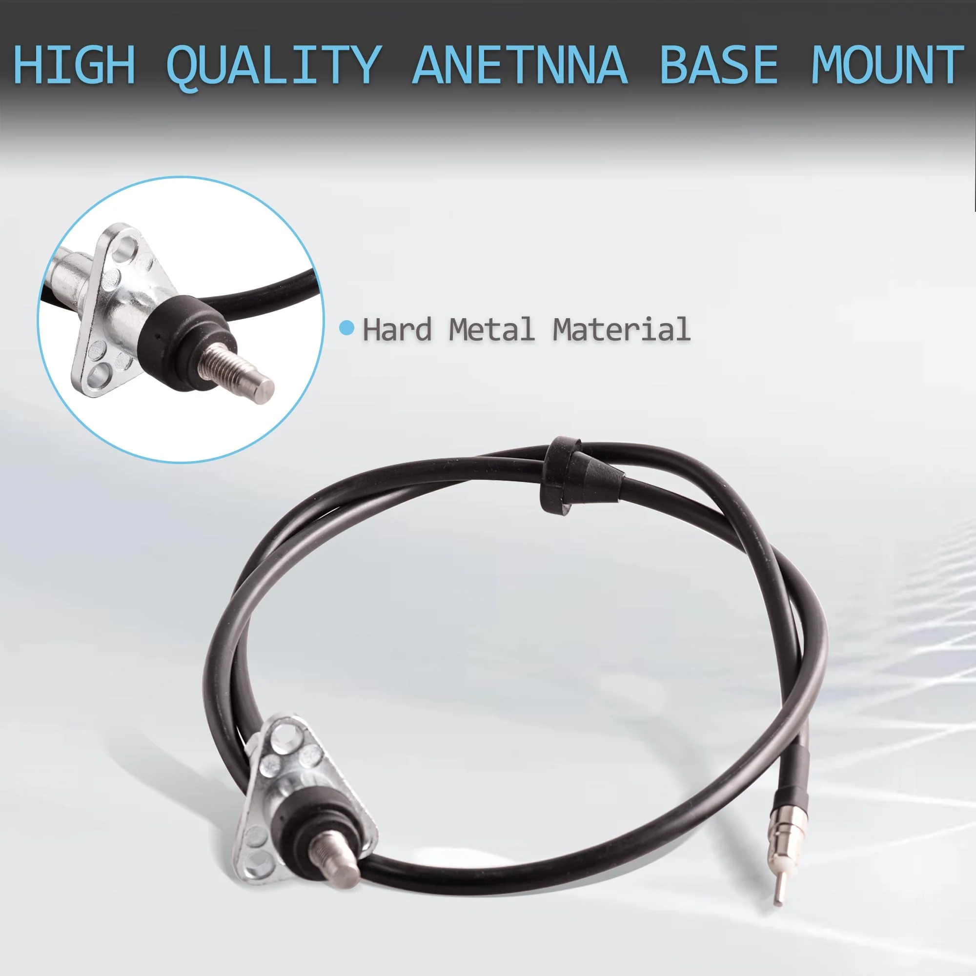 Radio Antenna Base Assembly Compatible with 2002-2006 Cadillac Escalade, 1999-2007 Chevy Avalanche Silverado Suburban Tahoe, 1999-2007 GMC Sierra Yukon, Replace# 15829166 - Image 3