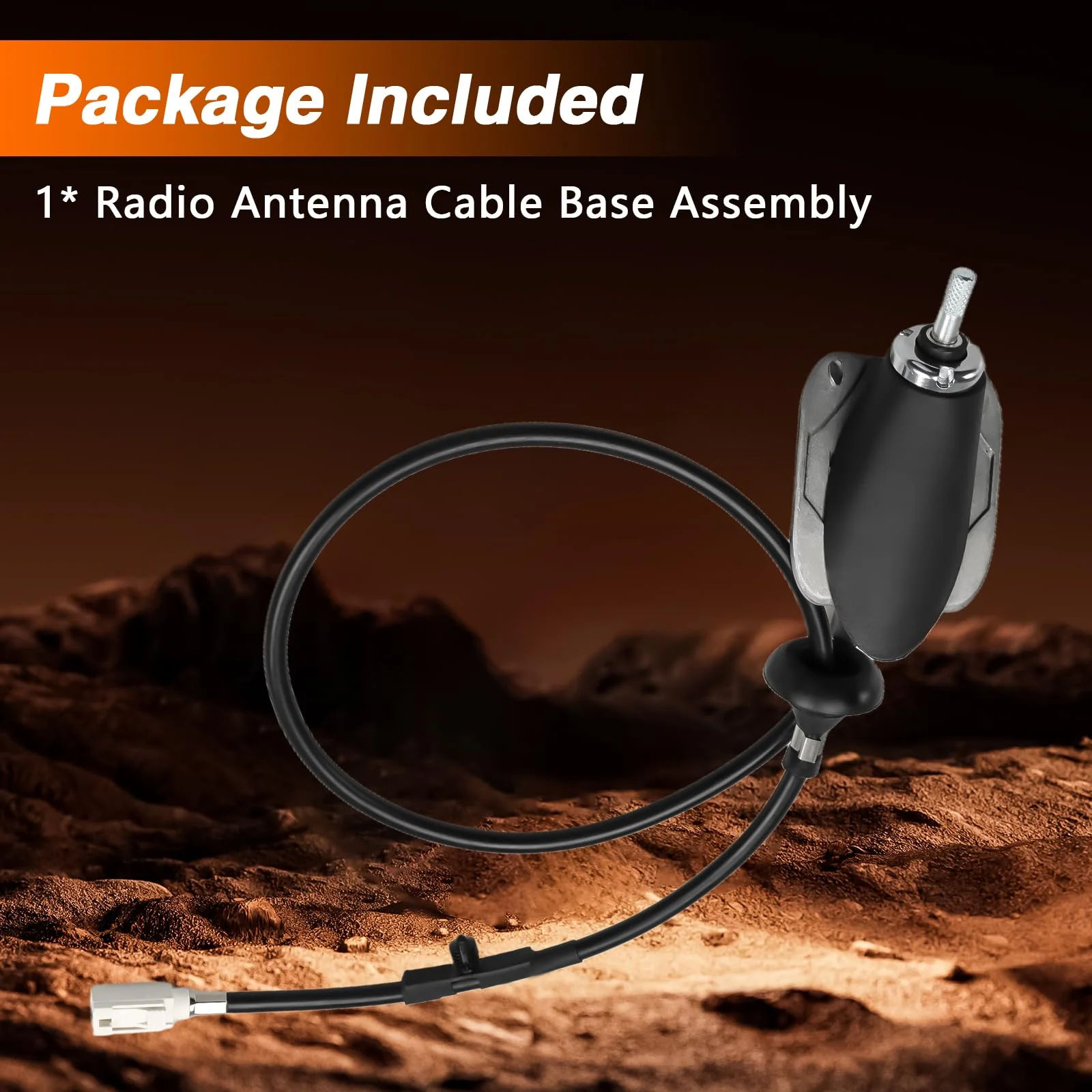 Radio Antenna Cable Base Assembly Cable with Adapter Cover Compatible with Dodge Ram 1500 2500 3500 4500 5500 Replace#: 5064394AH 5064394AG - Image 8
