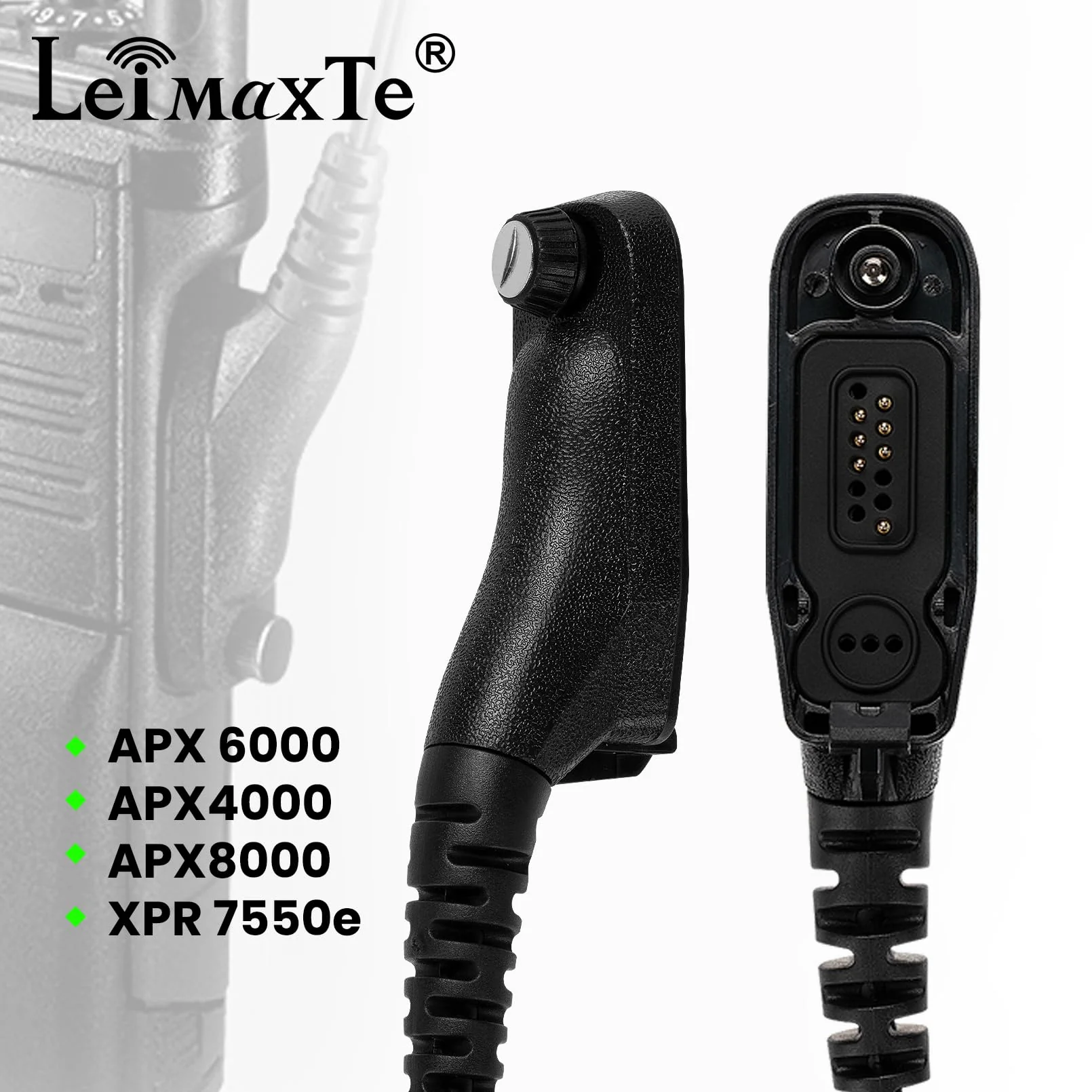 Radio Mic for Motorola APX6000 APX7000 APX8000 XPR6350 XPR6550 XPR7550 XPR7350e XPR7550e XPR7580e APX 6000 7000 8000 XPR 6550 7550 7550e walkie talkie - High Strength, Waterproof, Clear Sound - Image 2