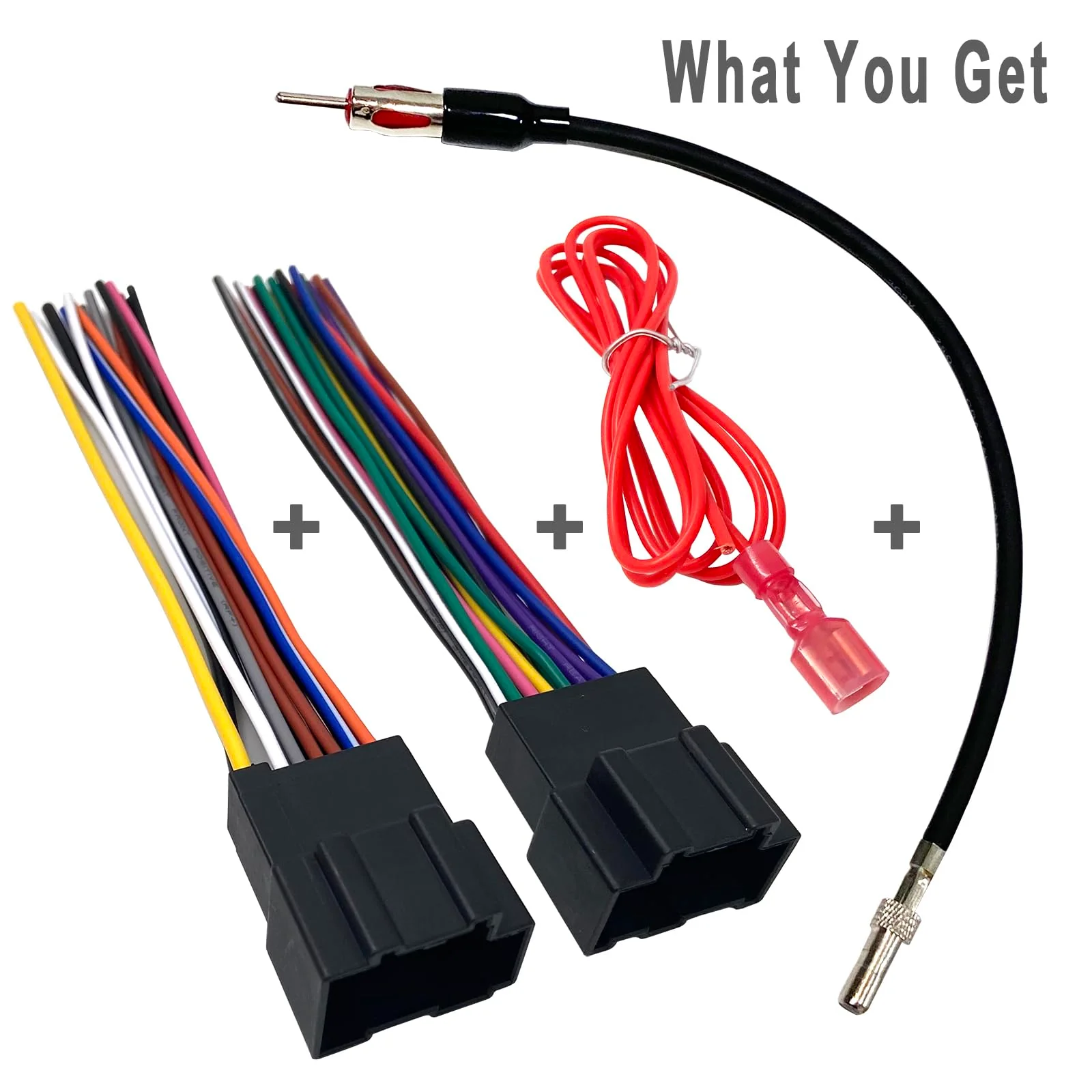 Radio Stereo Wiring Harness with Antenna Adapter for 2006-2017 Chevrolet, GMC, Pontiac, Cadillac, Buick Aftermarket GM Chevy Wire Plug Connector Kit Car Cable Replacement - Image 7
