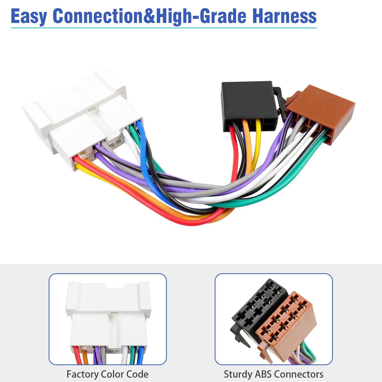 Radio Wiring Harness for Hyundai Stereo Connector, 16Pin Car Radio Wire Harness Adapter Compatible with Elantra Sonata Accent Tucson Kia Rio Sedona Spectra - Image 6