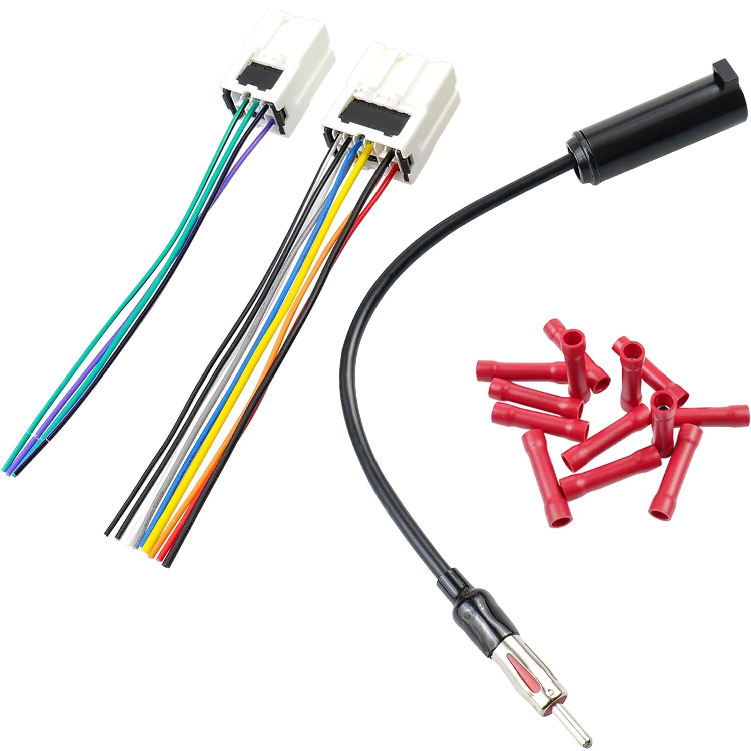 Radio Wiring Harness Kit for Nissan Altima Sentra Frontier Xterra Murano Quest Titan Pathfinder, Car Stereo Wire Harness Antenna Adapter Compatible with Infiniti Q45 G20 I30 QX4 10+6P Harness+Antenna for Nissan/Infiniti - Image 7