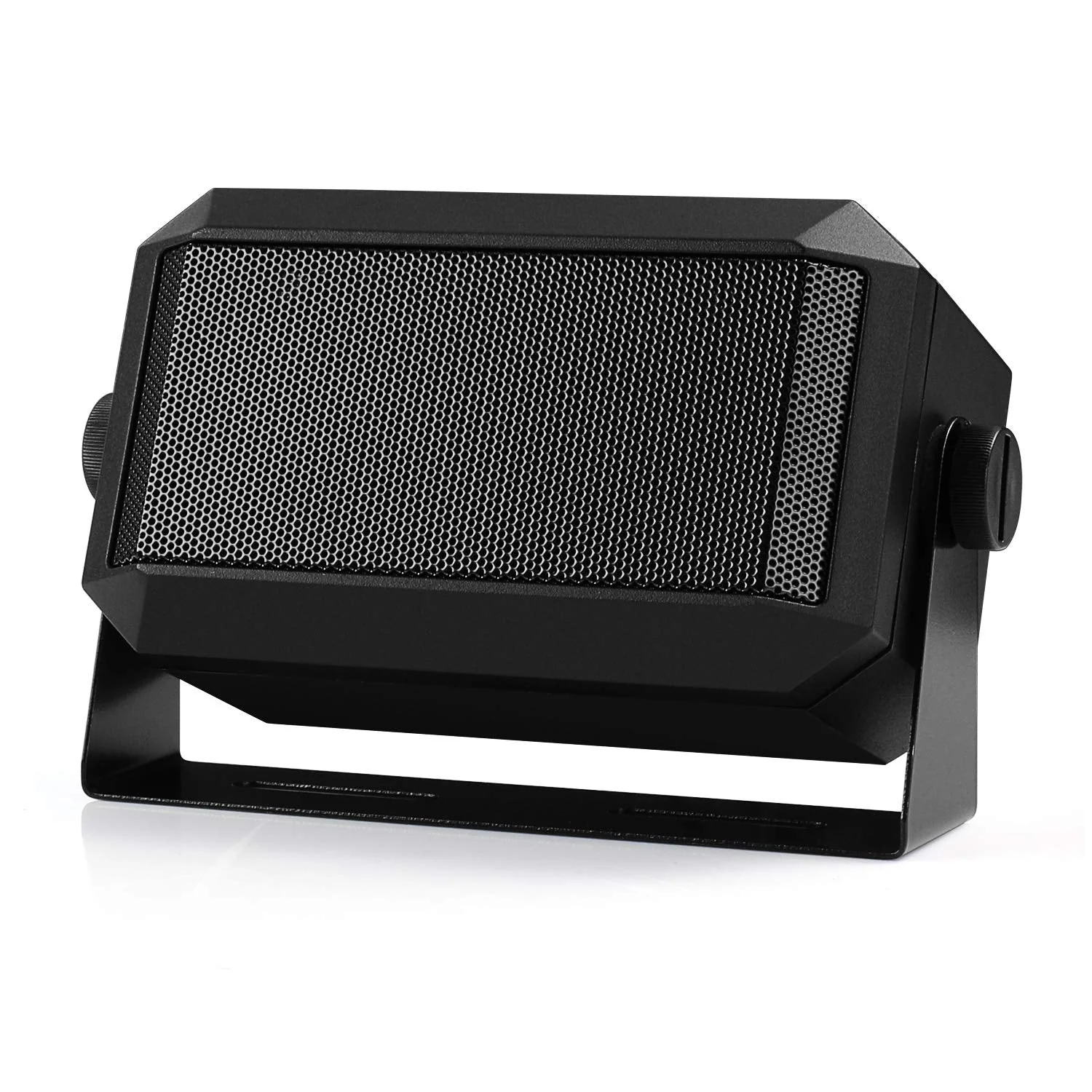 Radioddity Mini External Speaker for Mobile Radio Car Transceiver, 5W Universal Portable, 71" Power Cable, 4 x 4, Compatible CB-27 Pro DB20-G Icom ID-5100 Yaesu FT-891 Midland MXT115
