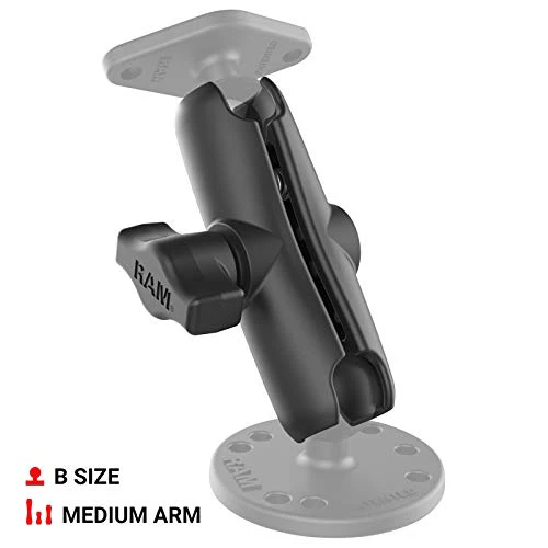 RAM Mounts RAM-B-201U Double Socket Arm (Medium) Compatible with RAM B Size 1" Ball Components Medium Arm - Image 3