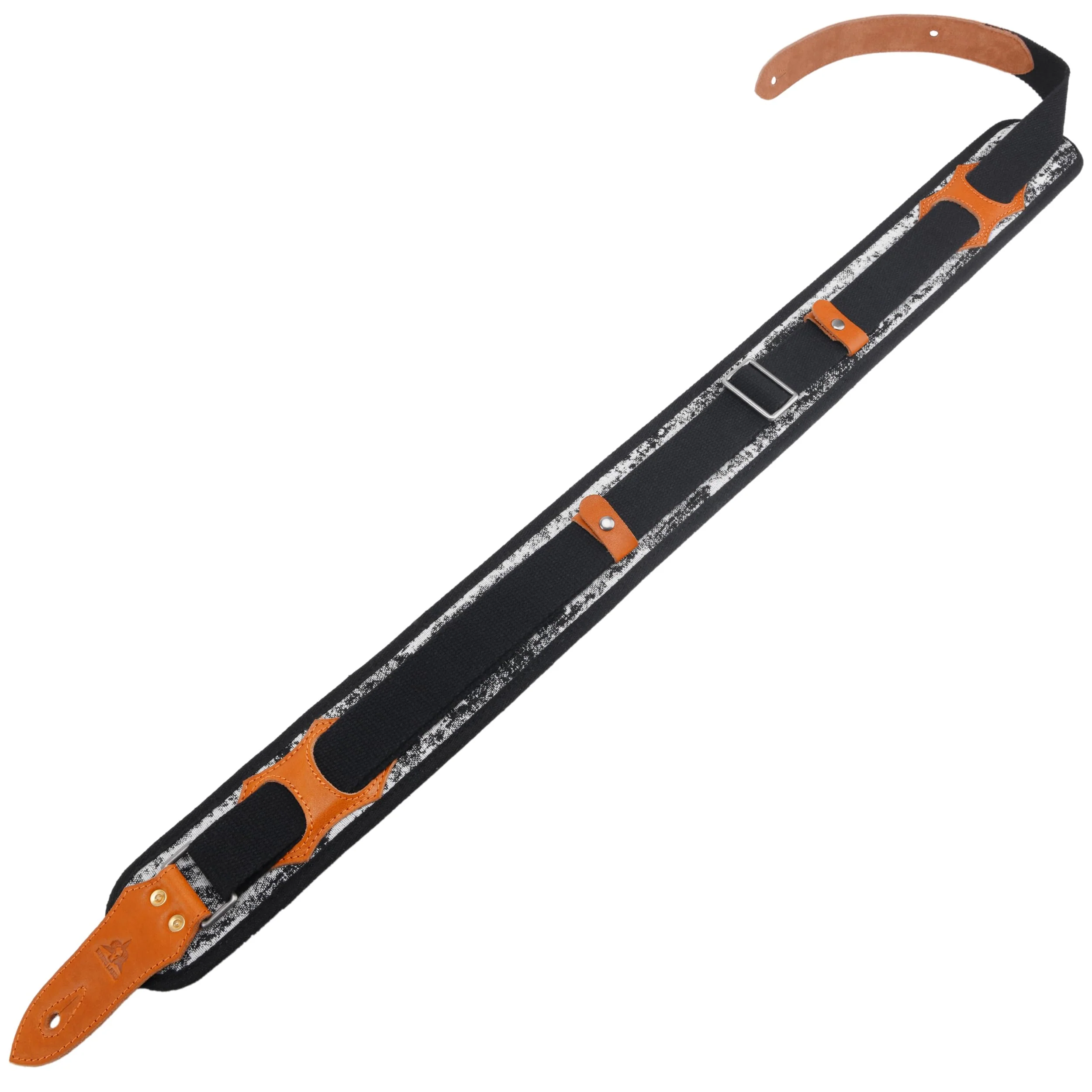 RAM'S LAND 3 inch Wide Leather Guitar Straps, Padded Guitar Strap for Electric, Acoustic, and Bass Guitar 009-fl - Image 4