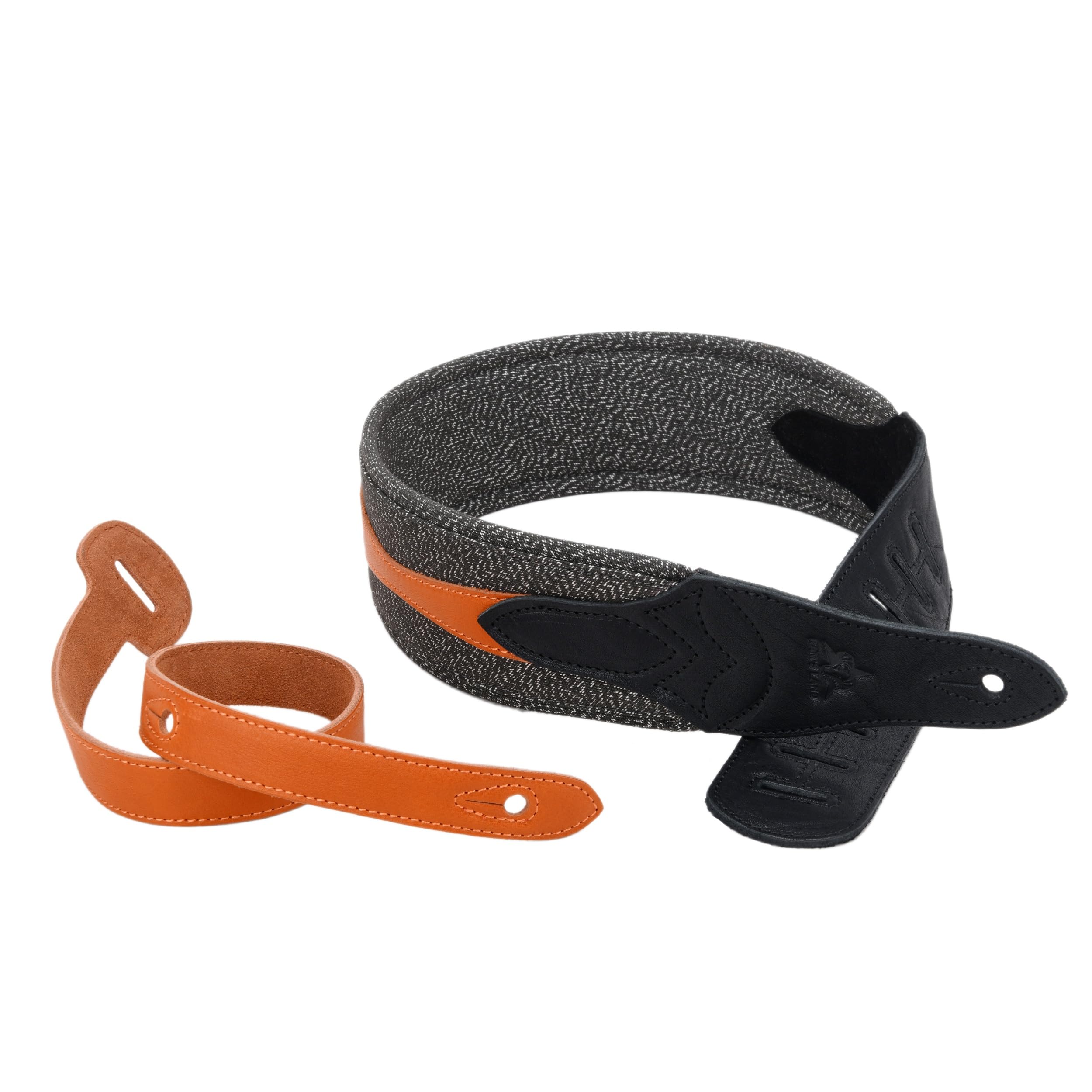 RAM'S LAND 3 inch Wide Leather Guitar Straps, Padded Guitar Strap for Electric, Acoustic, and Bass Guitar Vintage - Image 9
