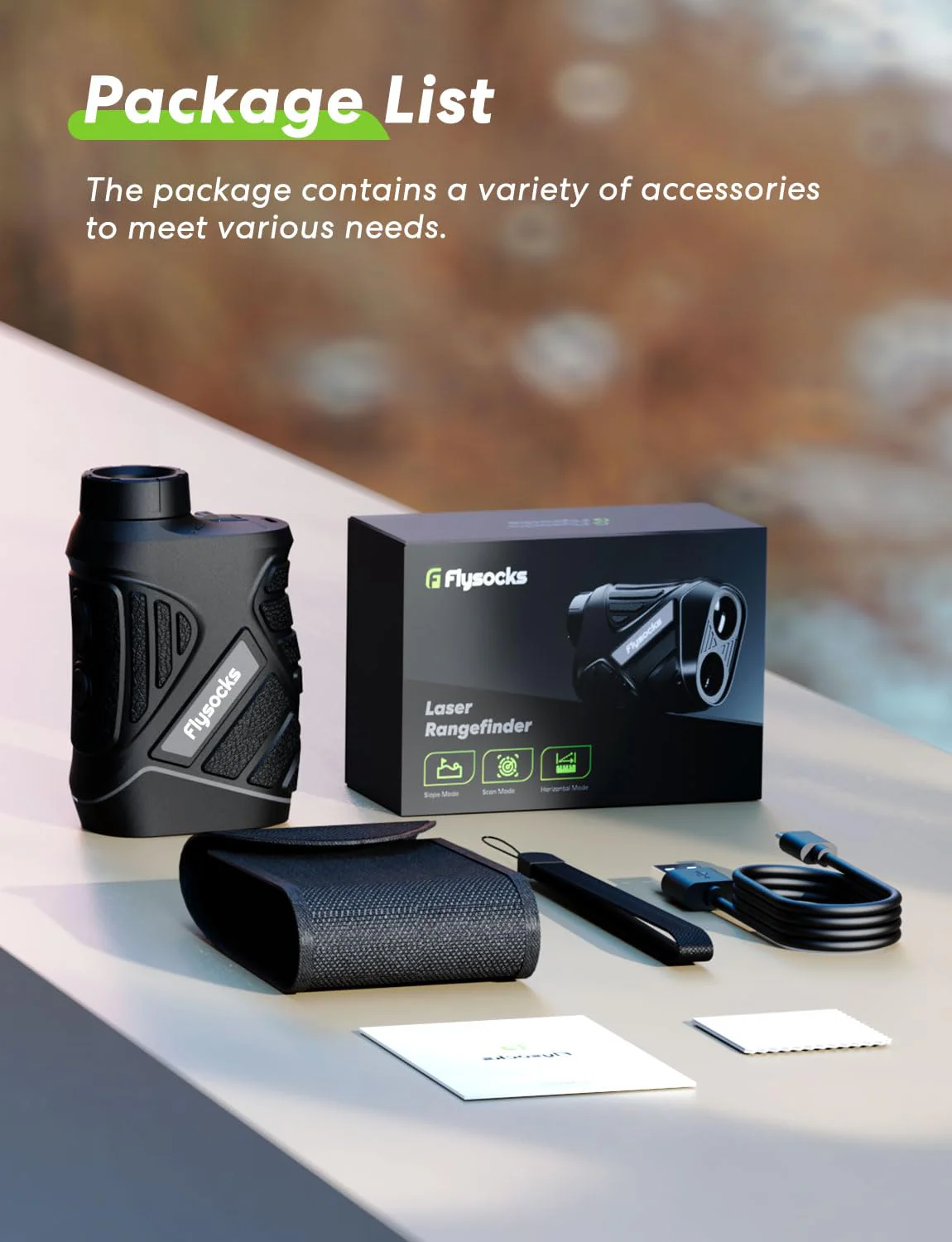 Range Finder for Hunter, 2000Y Hunting Rangefinder with Rechargeable Battery, 7X Zoom Laser Rangefinder, Clear Accurate Range Finder for Shooting/Golf with Slope Mode, Easy to Use - Image 7