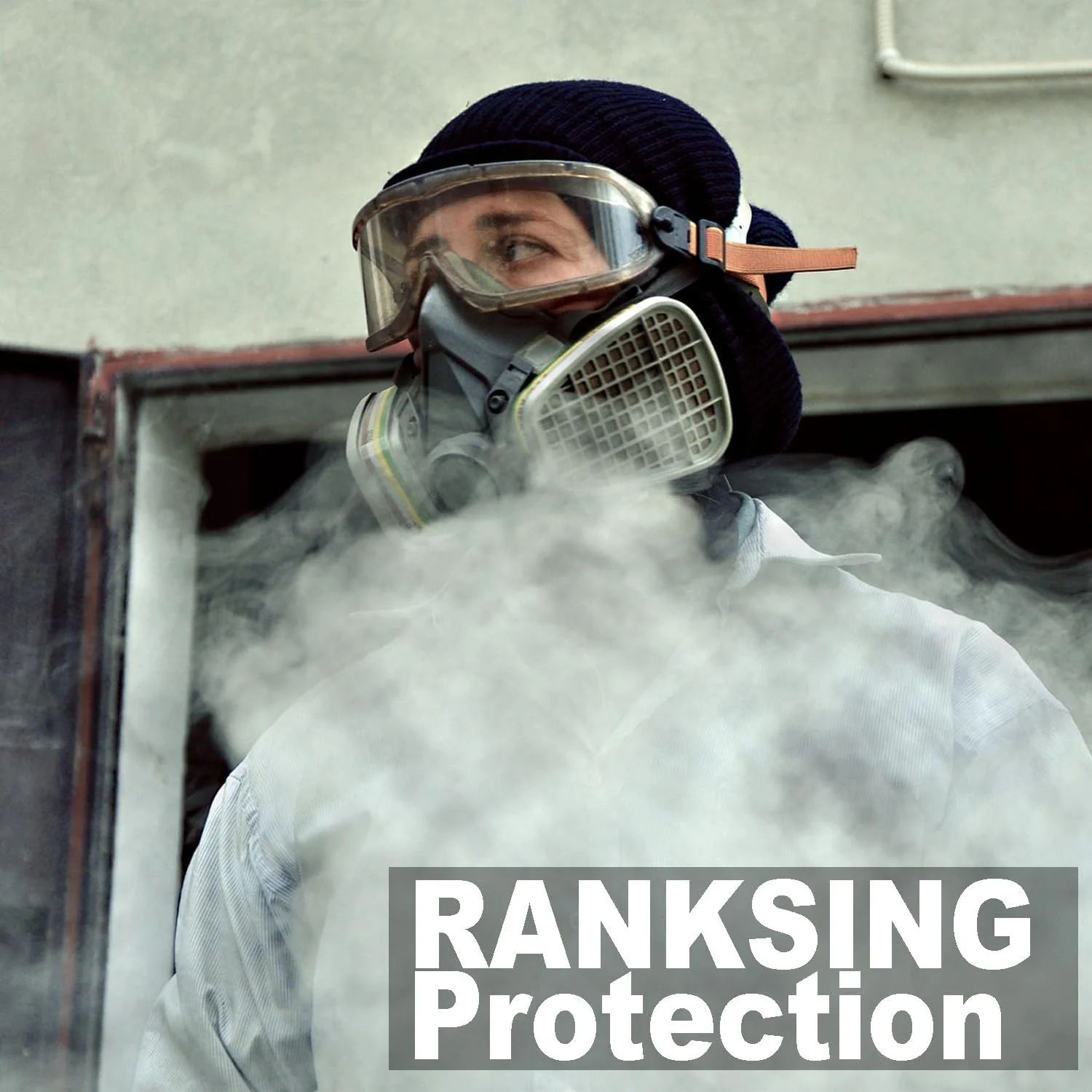 RANKSING Respirator Mask with Filters and Safety Glasses to Against Dust Gases while Painting Spraying 6200-glasses-5n11-6001 - Image 7