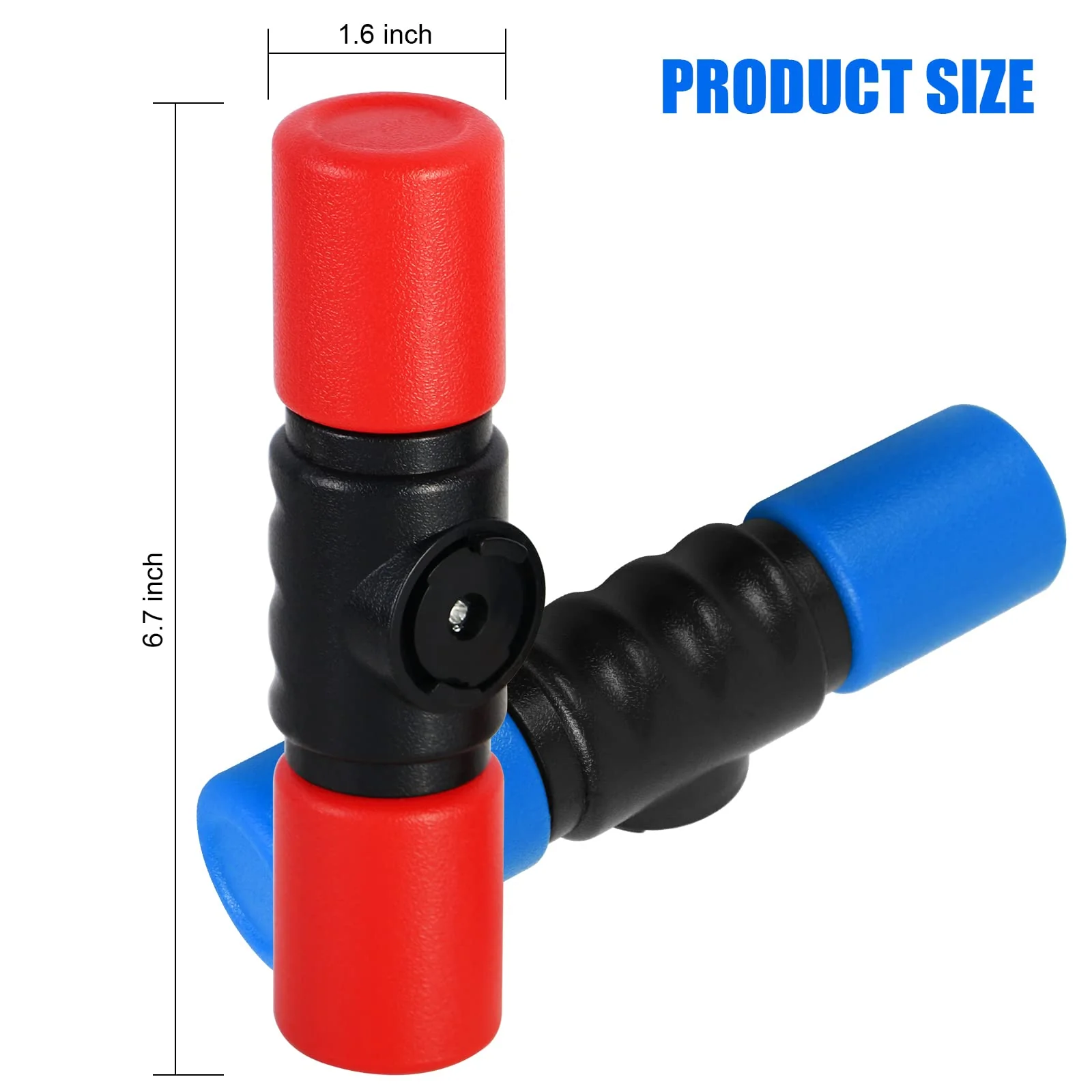 RANMING Twist Shaker 3PCS Double Row Shakers Percussion Instruments Set Medium Volumelatin Latin Percussion Instruments for Studio,Band,Drummers(Yellow-Blue-Red) Yellow-Blue-Red - Image 5