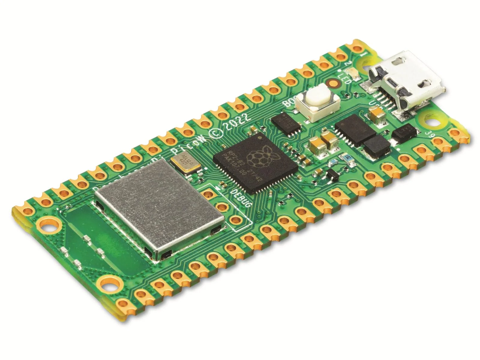 Raspberry Pi Pico W : WiFi Wireless Bluetooth Single Board Computer - Image 2