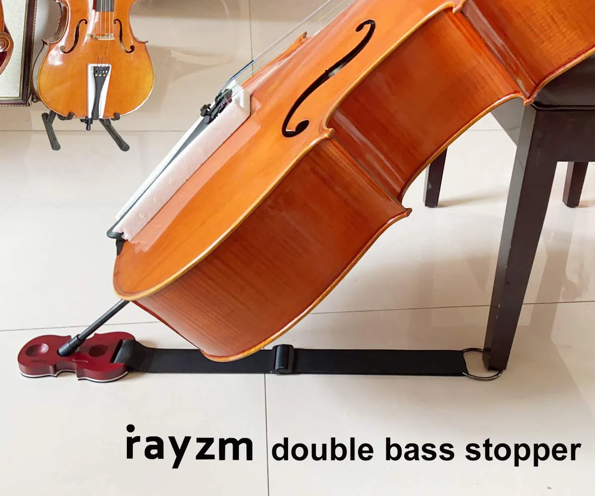 Rayzm Cello/Double Bass End-Pin Stopper, Wooden Non-skid Spike Floor Protector, 3 Holes Solid Maple Anti-slip Anchor Rest for Double Bass/Cello for double bass & cello - Image 7