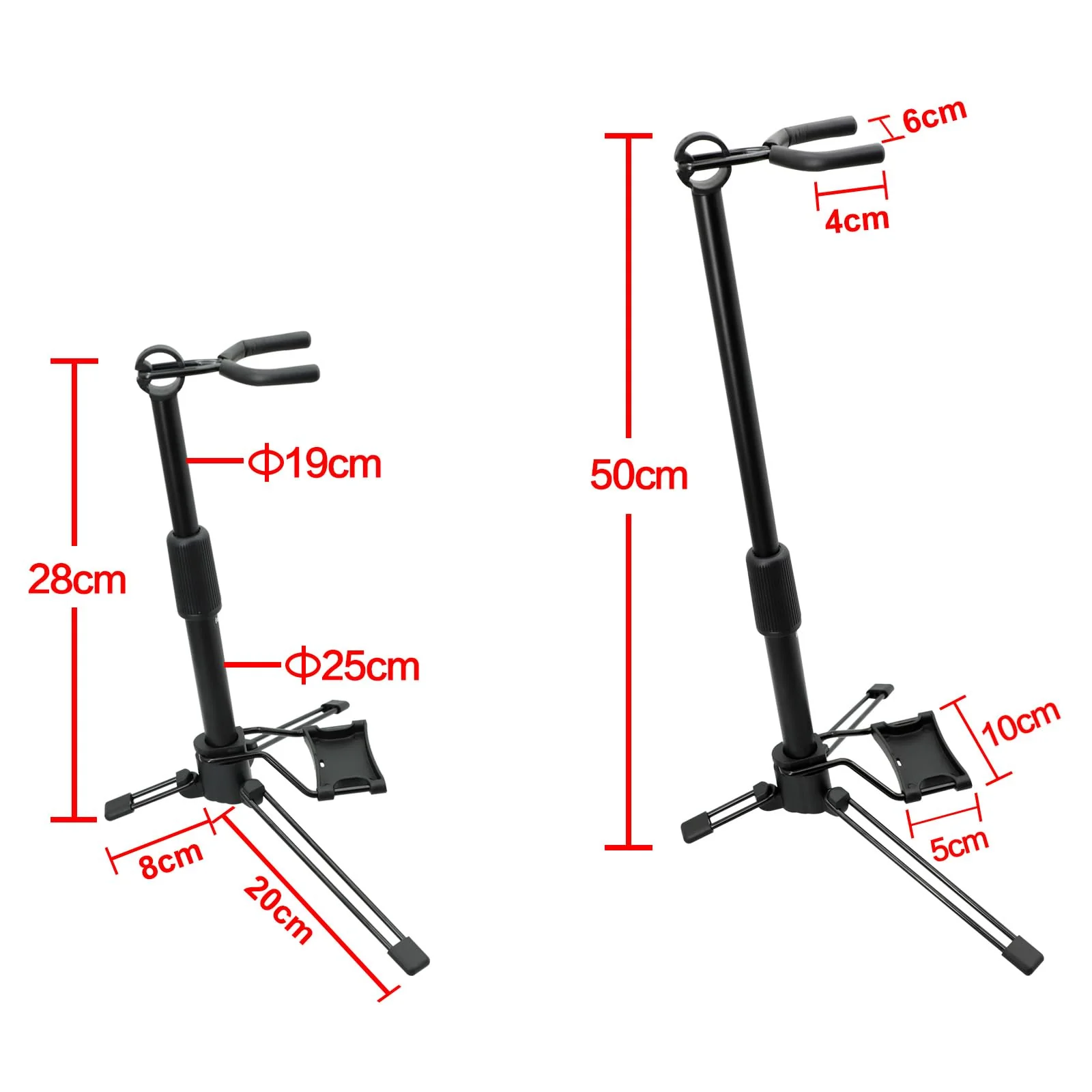 Rayzm Electric Wind Instrument Stand, Adjustable Portable Folding Metal Aerophone Stand Holder for Digital Wind Instruments - Image 2