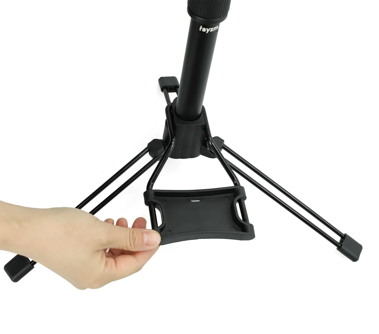 Rayzm Electric Wind Instrument Stand, Adjustable Portable Folding Metal Aerophone Stand Holder for Digital Wind Instruments - Image 7