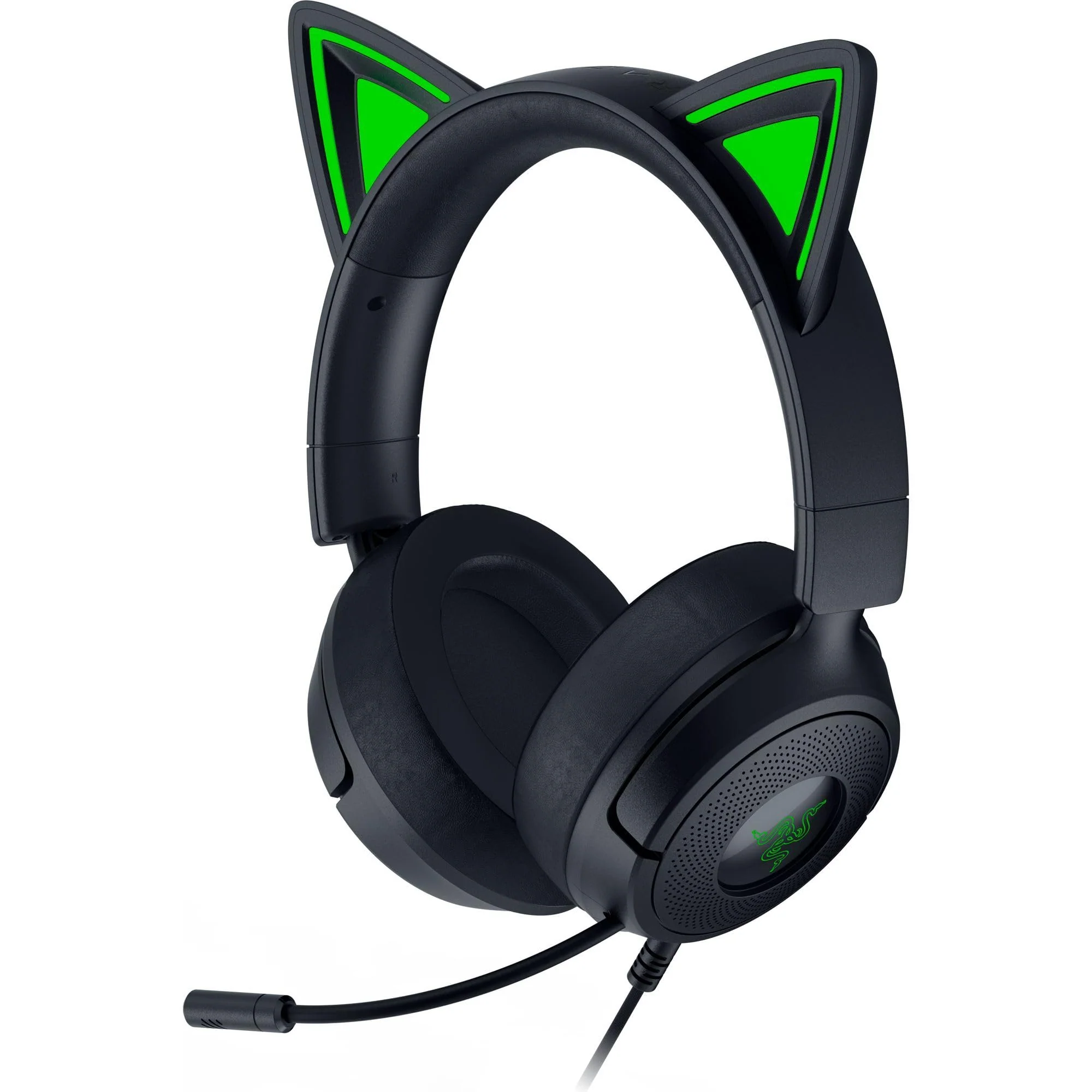 Razer Kraken Kitty V3 X Wired Gaming Headset: Kitty Ears - HyperClear Cardioid Mic - 40 mm Drivers - 7.1 Surround Sound - Comfy Ear Cushions - Cross-Platform via 3.5mm PC, PS5, Xbox, Switch 2 - Black - Image 11