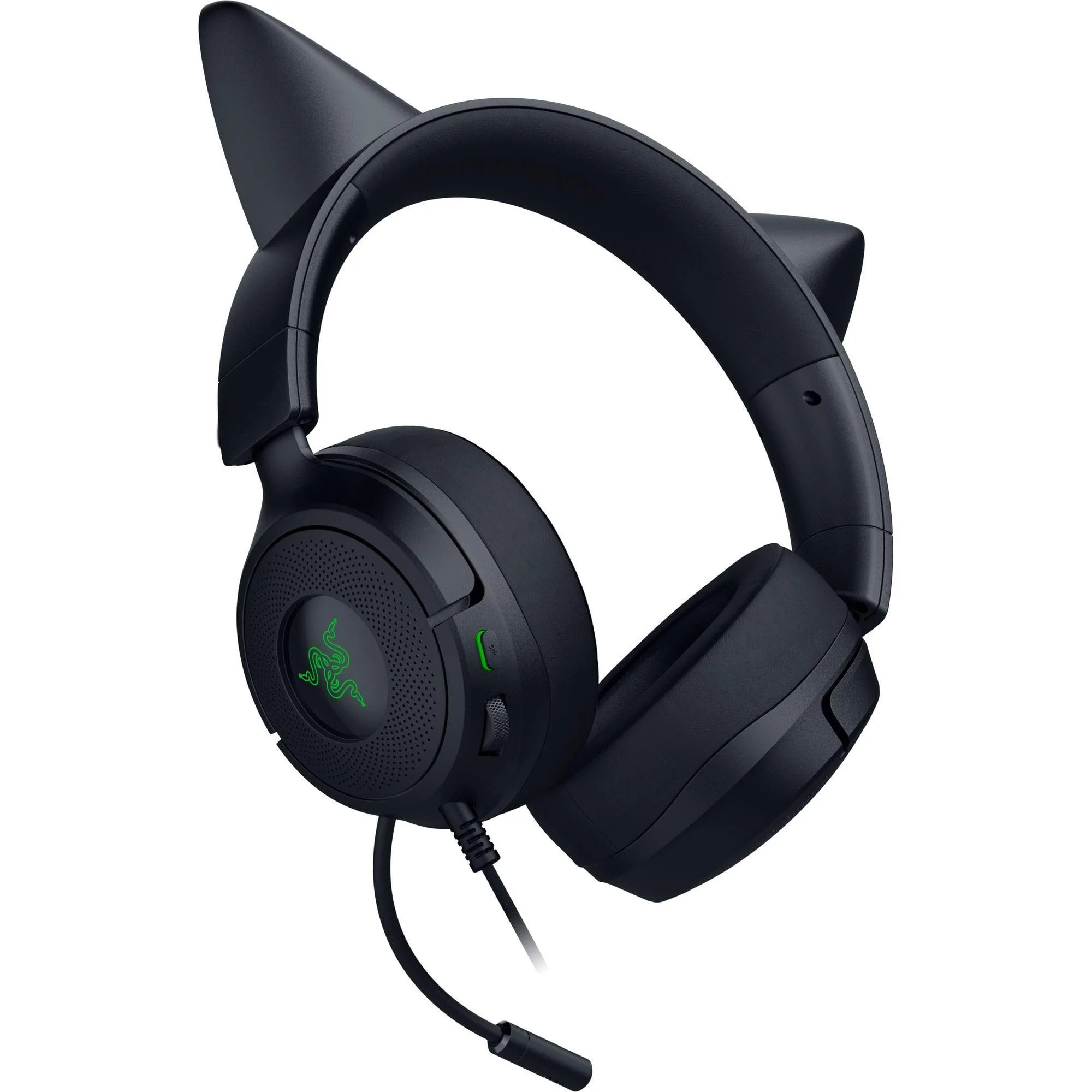 Razer Kraken Kitty V3 X Wired Gaming Headset: Kitty Ears - HyperClear Cardioid Mic - 40 mm Drivers - 7.1 Surround Sound - Comfy Ear Cushions - Cross-Platform via 3.5mm PC, PS5, Xbox, Switch 2 - Black - Image 8