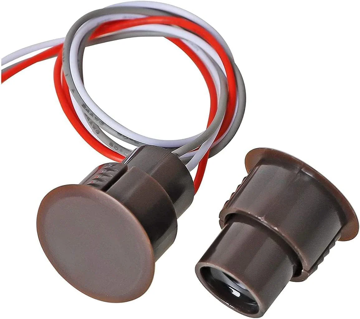 RC-36 NC/NO Magnetic Reed Switch Recessed Wired Door Window Alarm, Magneti Door Switch, Contact Sensor, for Home Security and Burglar Alarm Systems, Sets of 10, (Brown) RC-36 NC/NO Brown - Image 5