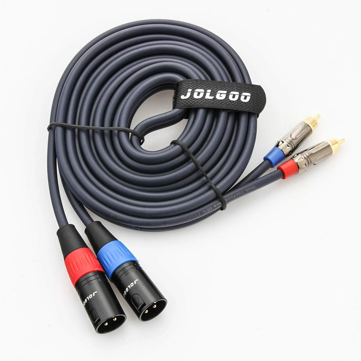 RCA to XLR Cable - Dual RCA/XLR Male HiFi Audio Cable, 10 Feet, 4N OFC Wire, for Amplifier, Mixer, Microphone Dual RCA Male to Dual XLR Male - Image 8