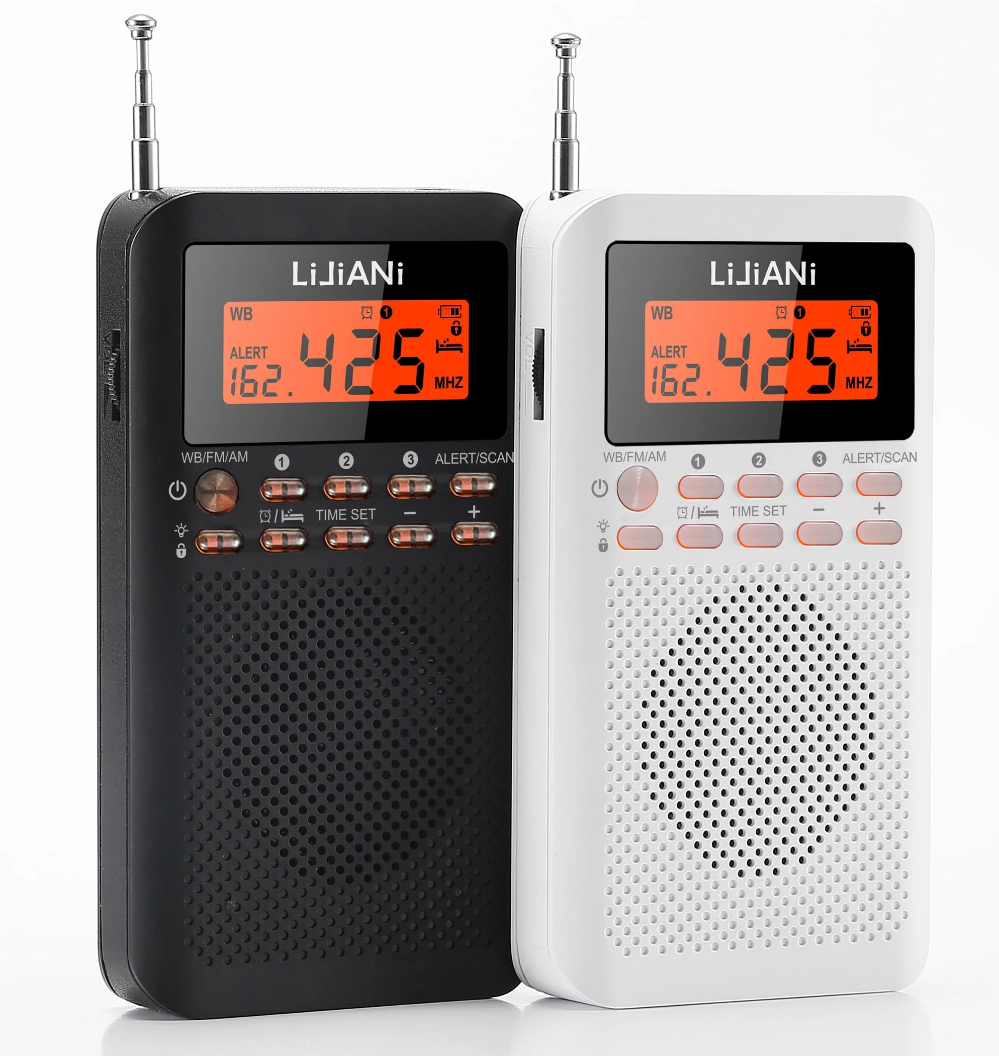 RD218 shortwave Radio FM/AM/SW Band Transistor Powered by AA Batteries with Key Backlight LCD Display Digital Alarm Clock Sleep Timer,Best Reception,Best Sound Quality Mini Radio for Running - Image 6