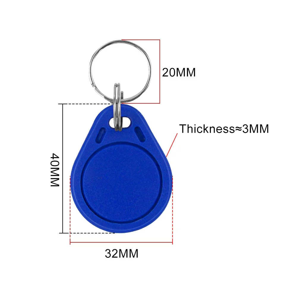 ReaIOKbii 50 x M1 Classic NFC RFID Token Waterproof ABS 13.56MH2 Blue IS014443A - Image 5
