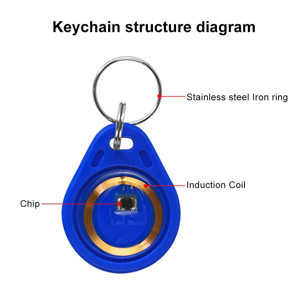 ReaIOKbii 50 x M1 Classic NFC RFID Token Waterproof ABS 13.56MH2 Blue IS014443A - Image 6
