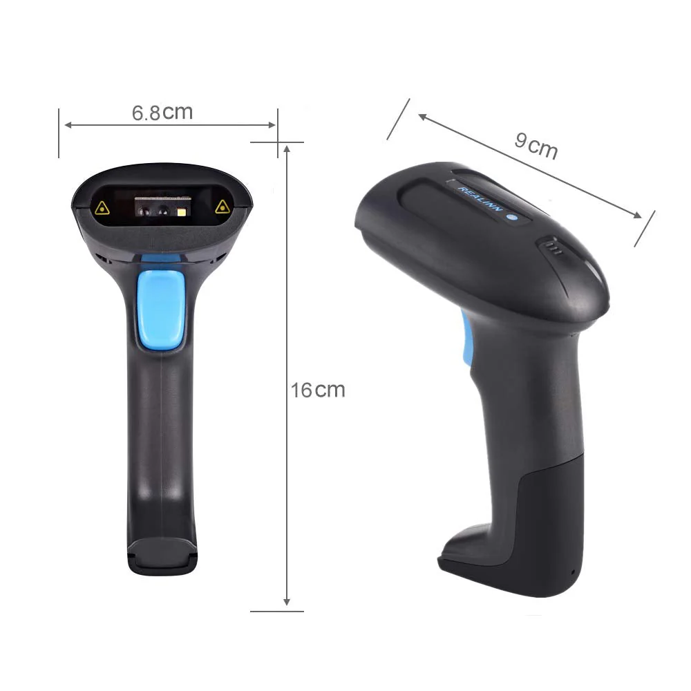 REALINN Wireless 2D QR Barcode Scanner Rechargeable Automatic Handheld Code Reader Dustproof Waterproof Shockproof Fast and Precide for Mobile Payment, Store, Supermarket, Warehouse - Image 8