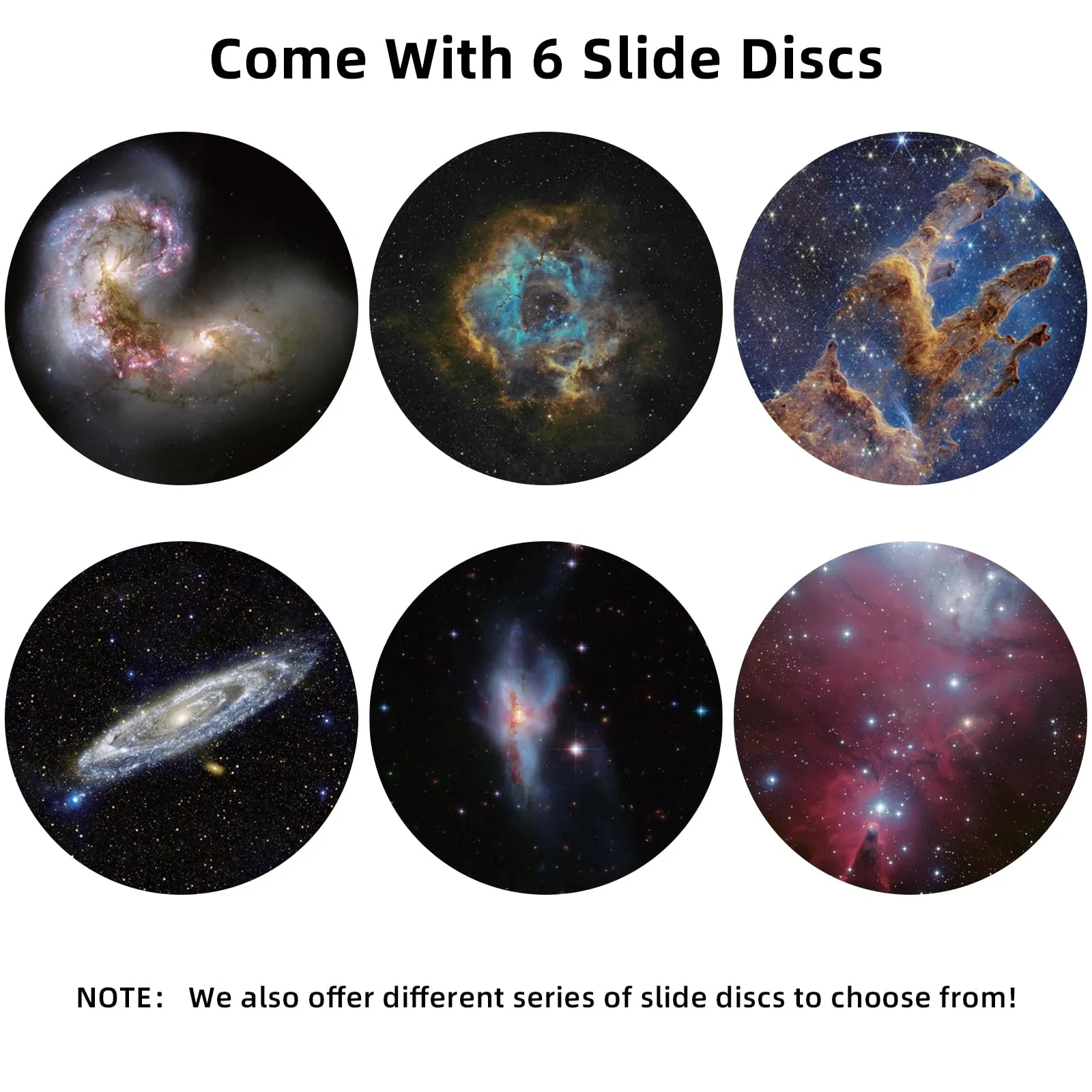 Realistic Discs - Discs for Ainael Meteor and Galaxy Projector, 5k Ultra HD Slide for Home Planetarium, 6 Discs Set Without Projector (Nebula 3) - Image 2