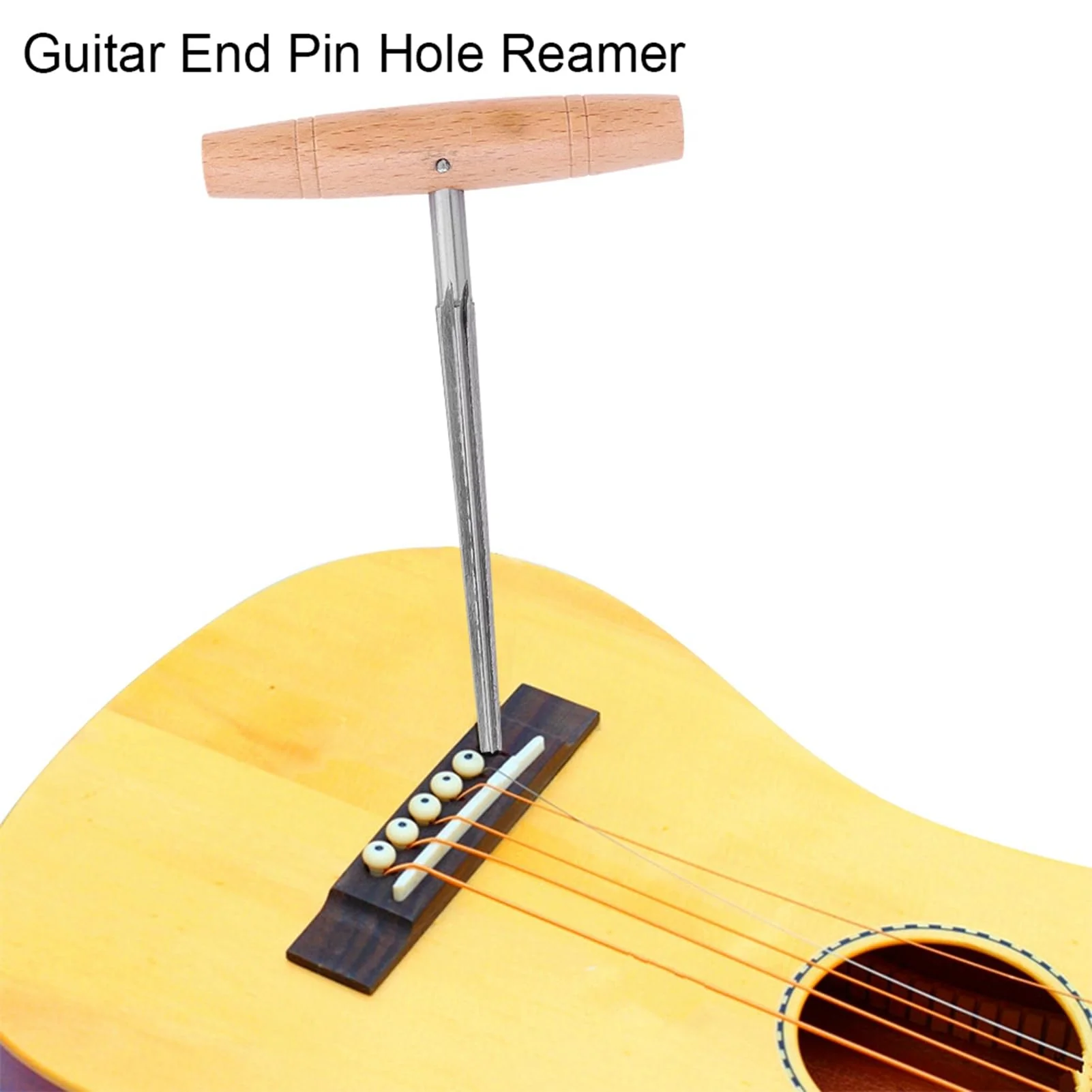 Reamer Tool, Luthier Tools, Hole Reamer, Strap End Pin Drill Bit Tool, for Acoustic Guitar, Acoustic Bass, Ukulele - Image 4